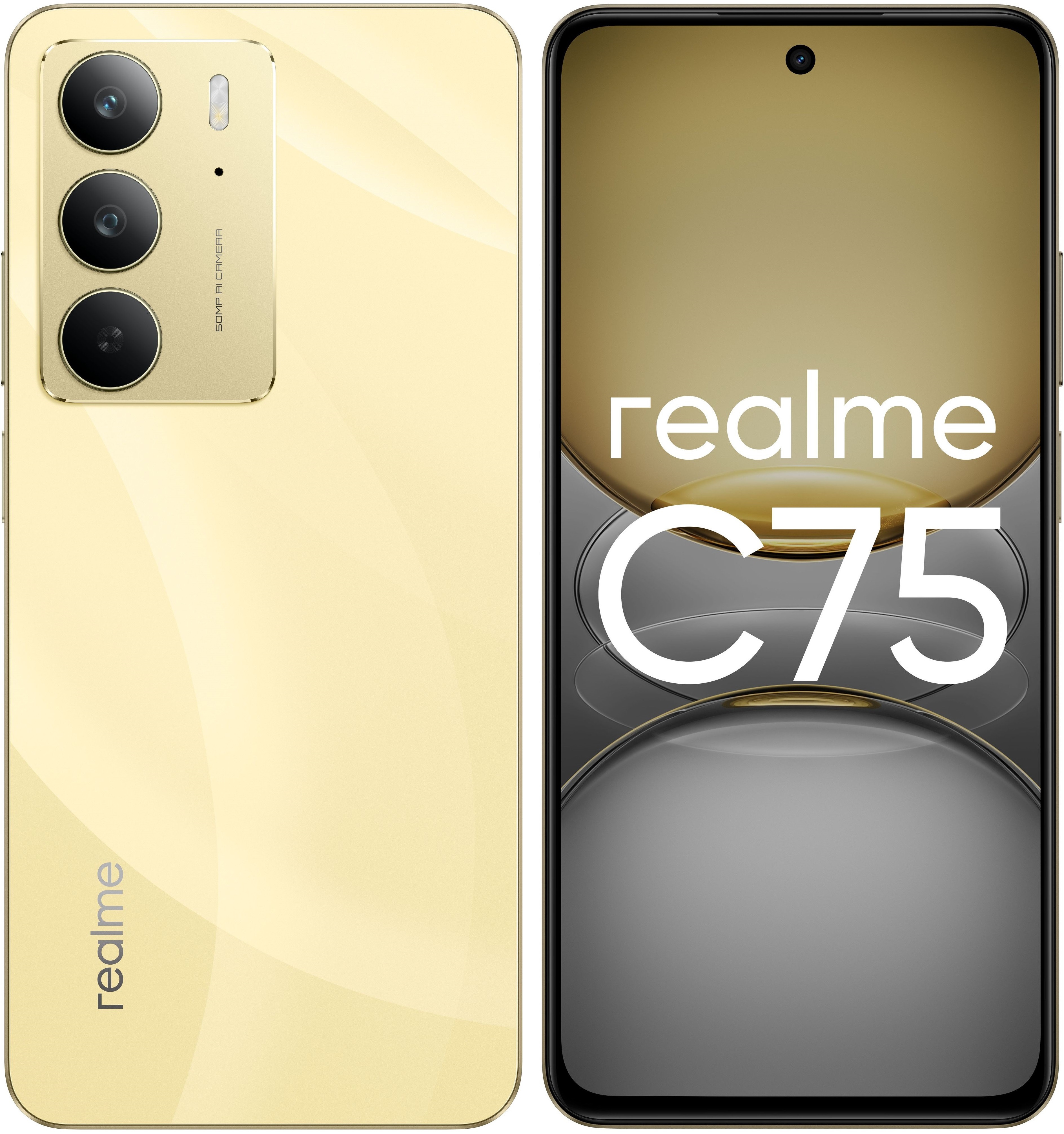 Смартфон Realme C75, 8/256Gb, золотистый