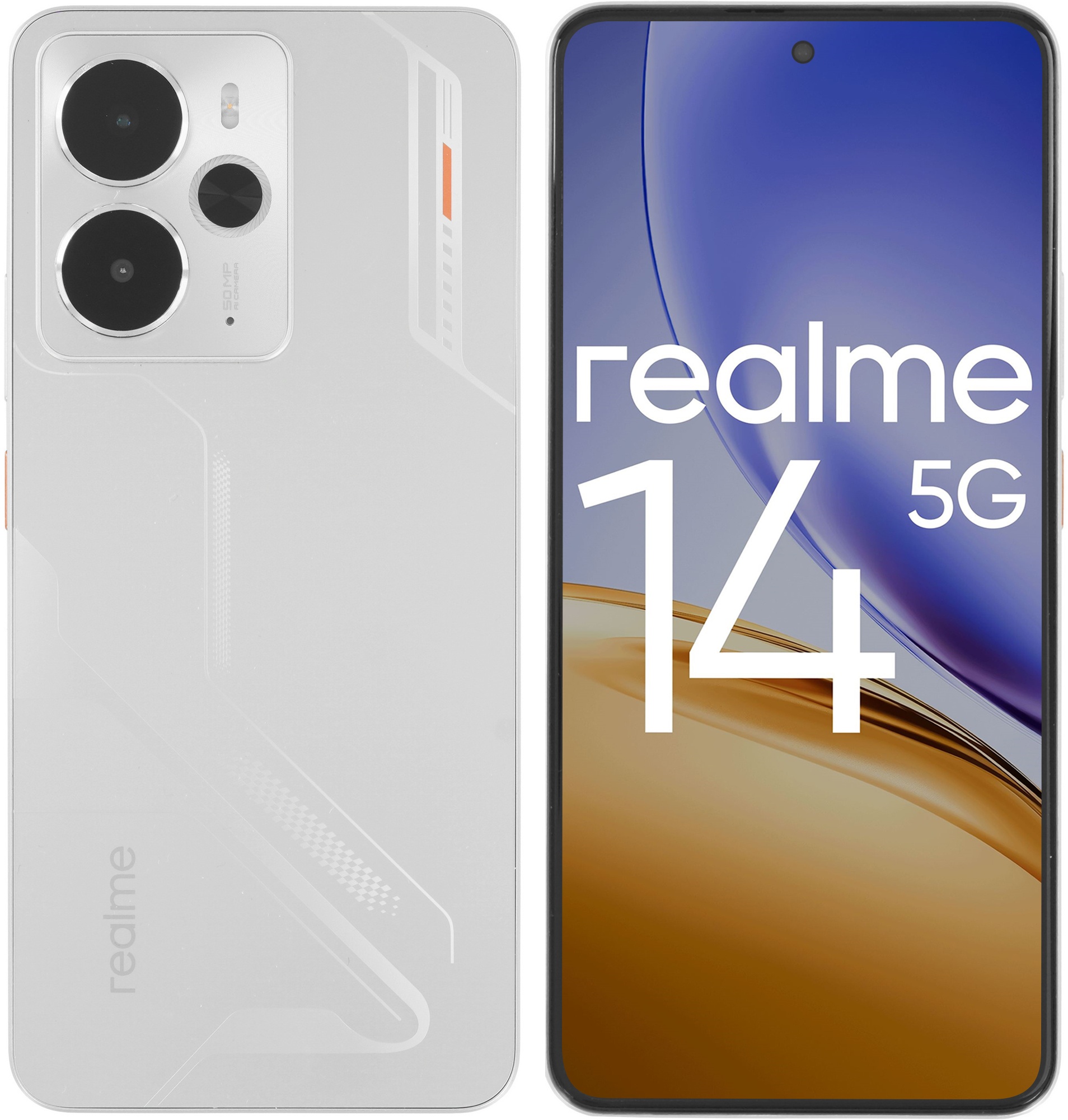 Смартфон Realme 14 5G RMX5070 8/256Gb серебристый