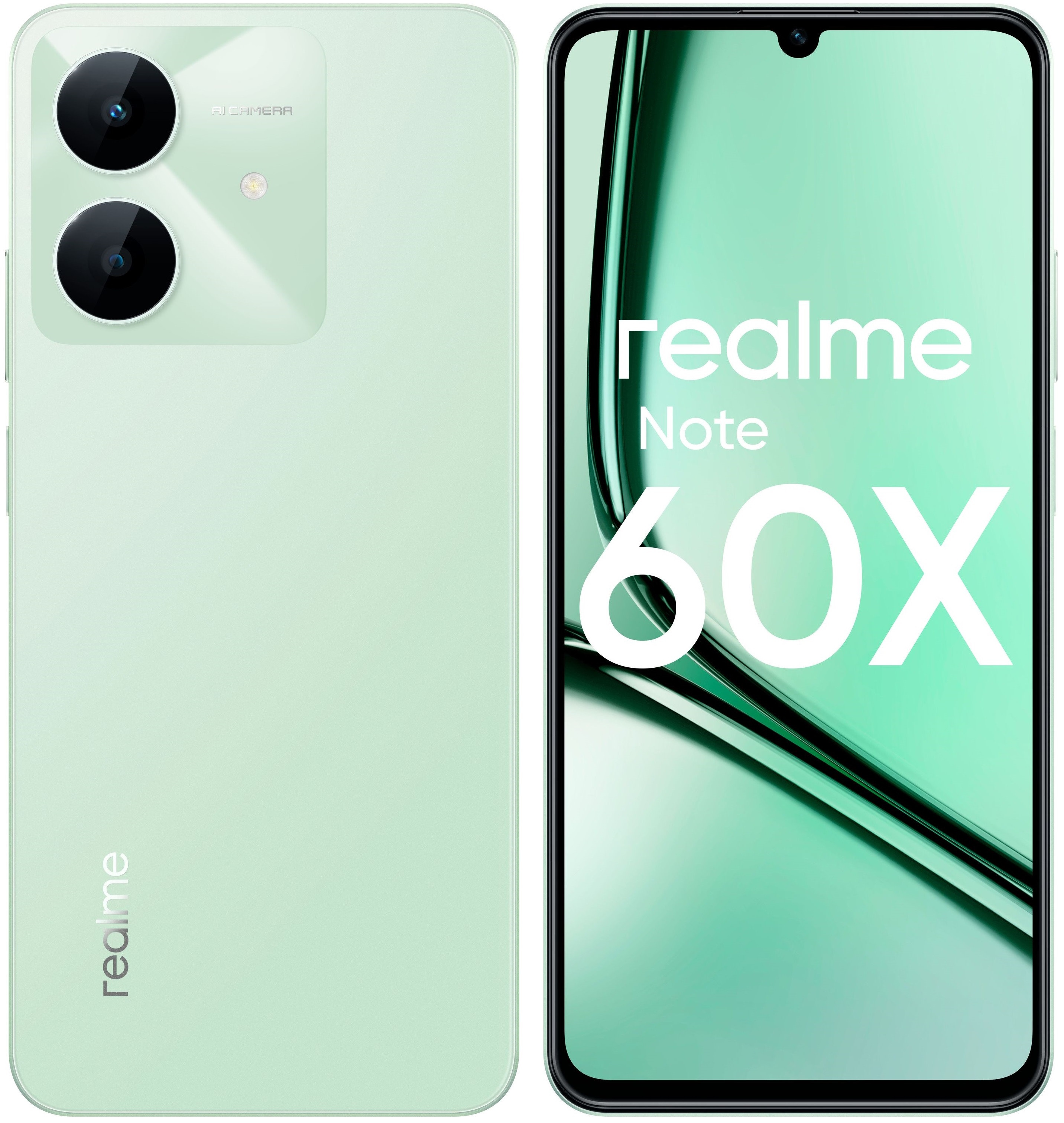 Смартфон Realme Note 60х RMX3938 4/128Gb зеленый