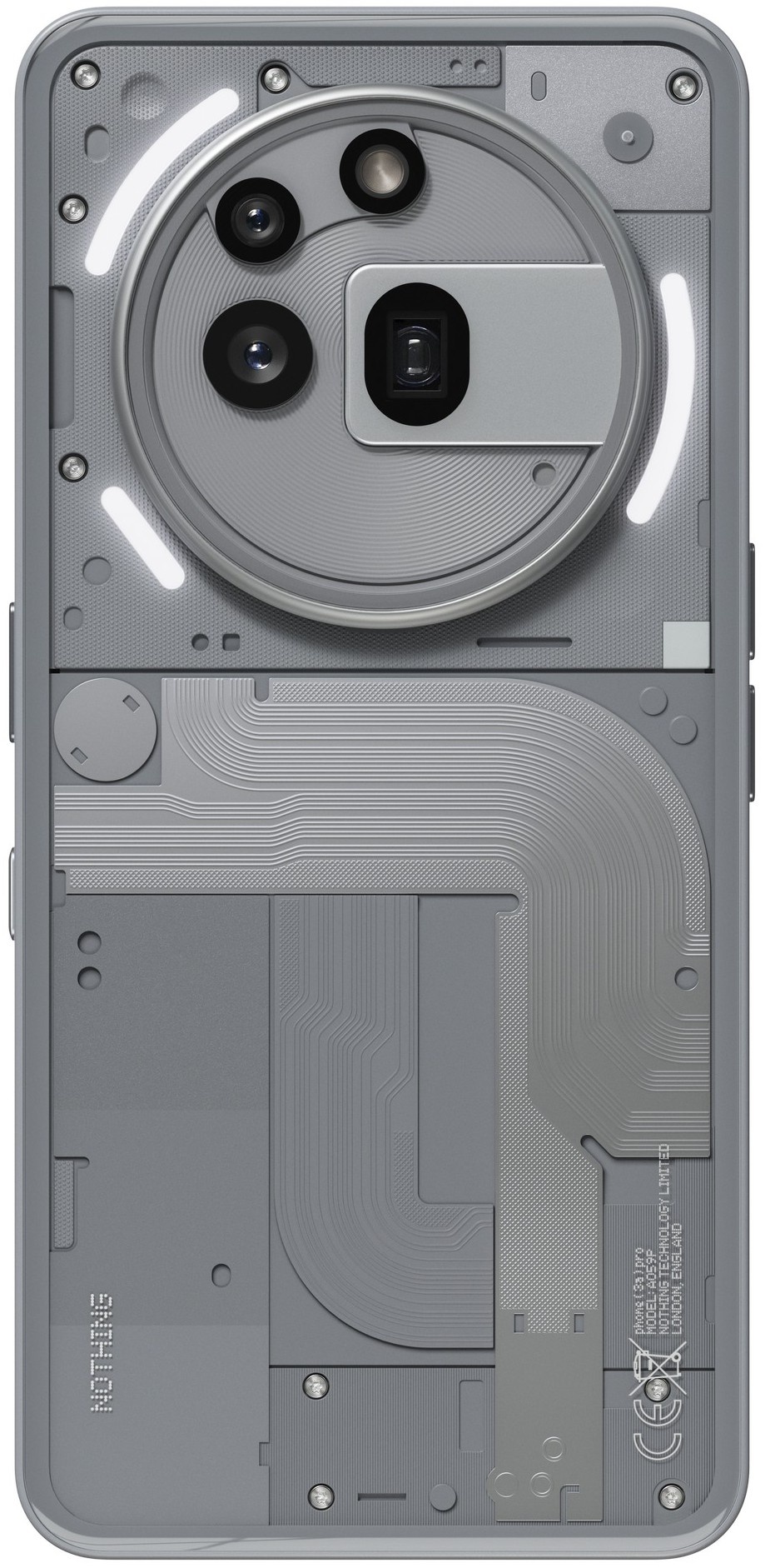 Смартфон Nothing Phone (3a) PRO A10400170 12/256Gb, серый