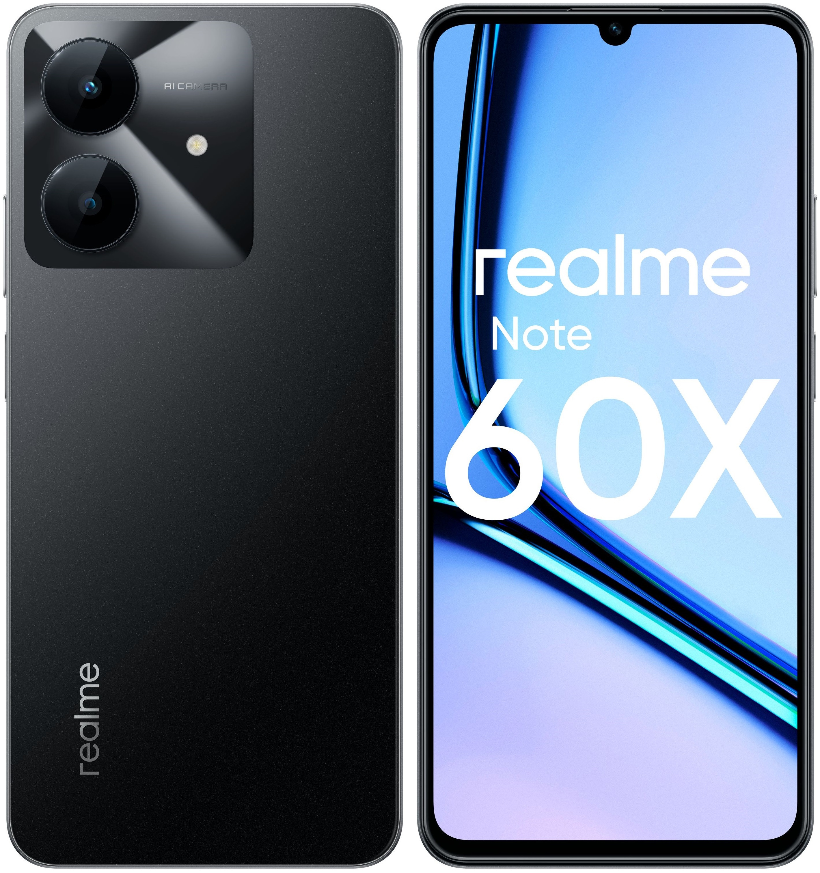 Смартфон Realme Note 60х, 4/128Gb, черный