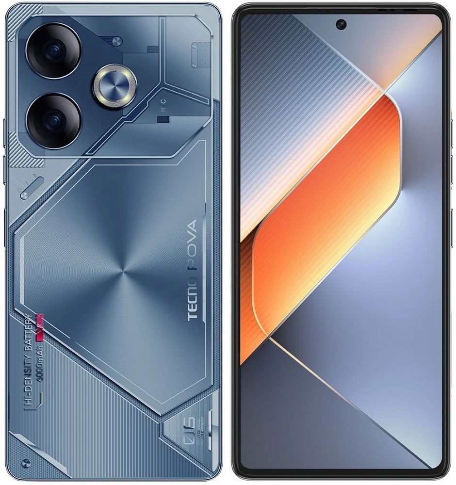Смартфон Tecno POVA 6 LI7, 8/256Gb, синий