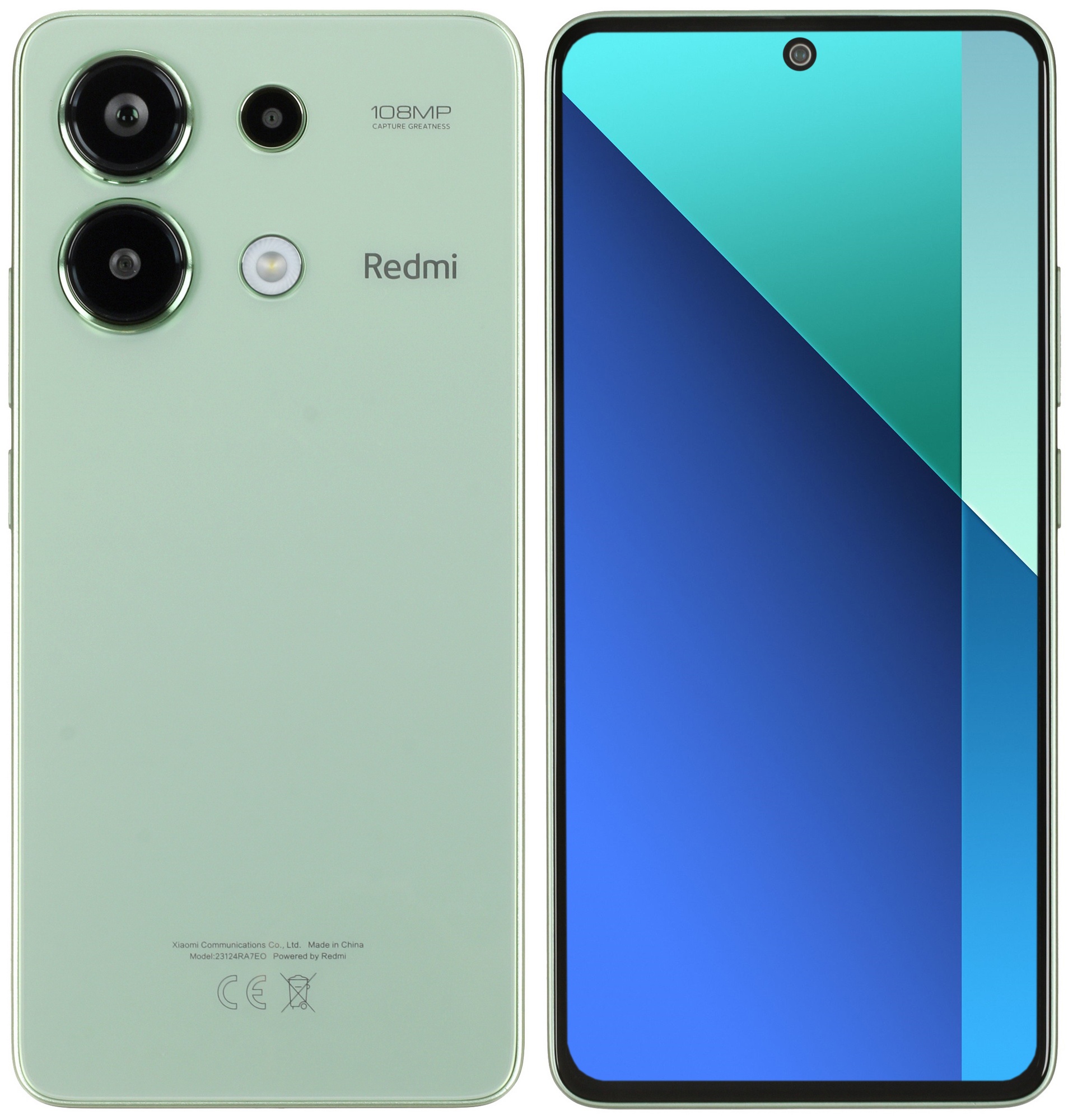 Смартфон Xiaomi Redmi Note 13, 8/256Gb, зеленый
