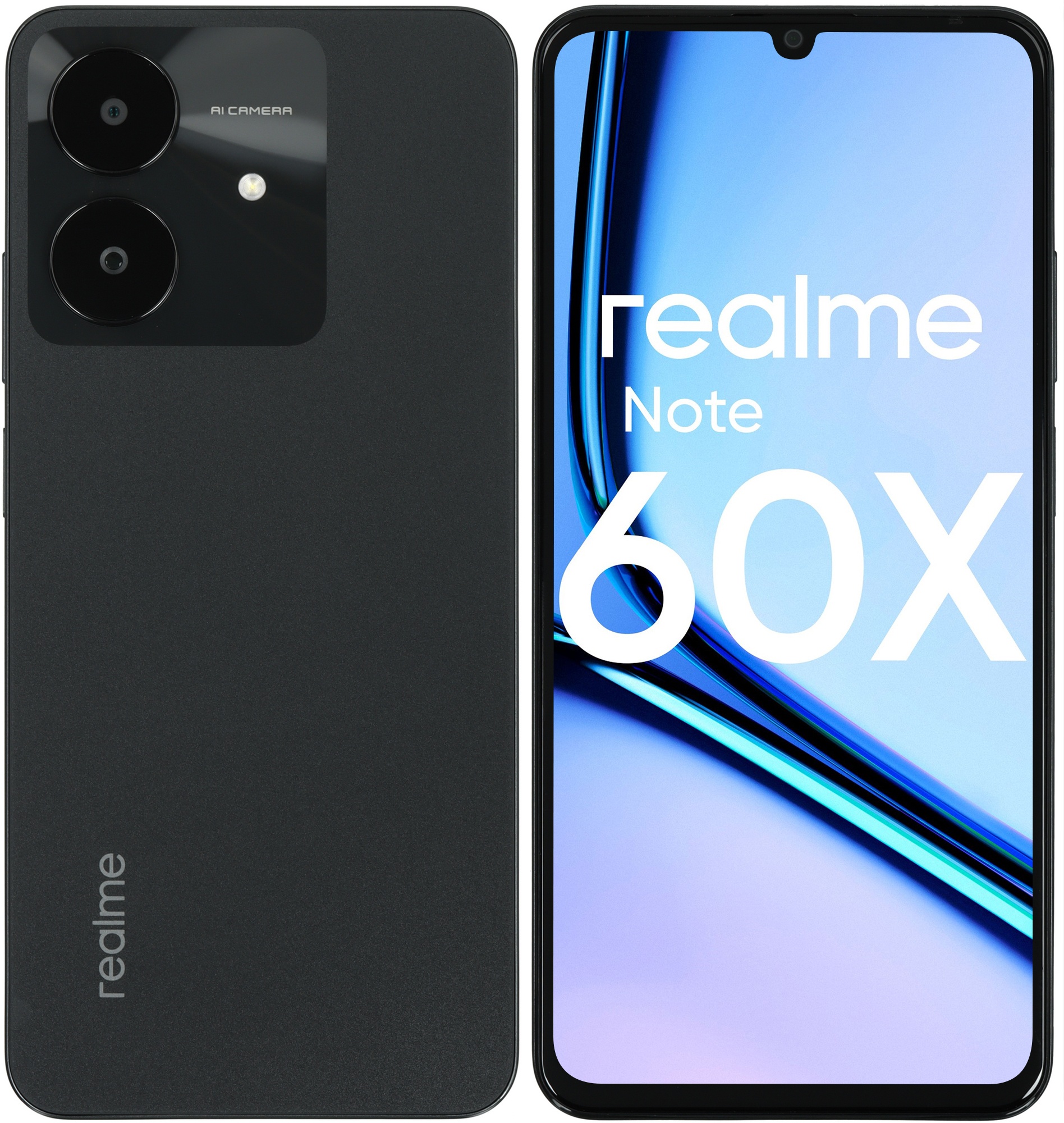 Смартфон Realme Note 60х, 3/64Gb, черный