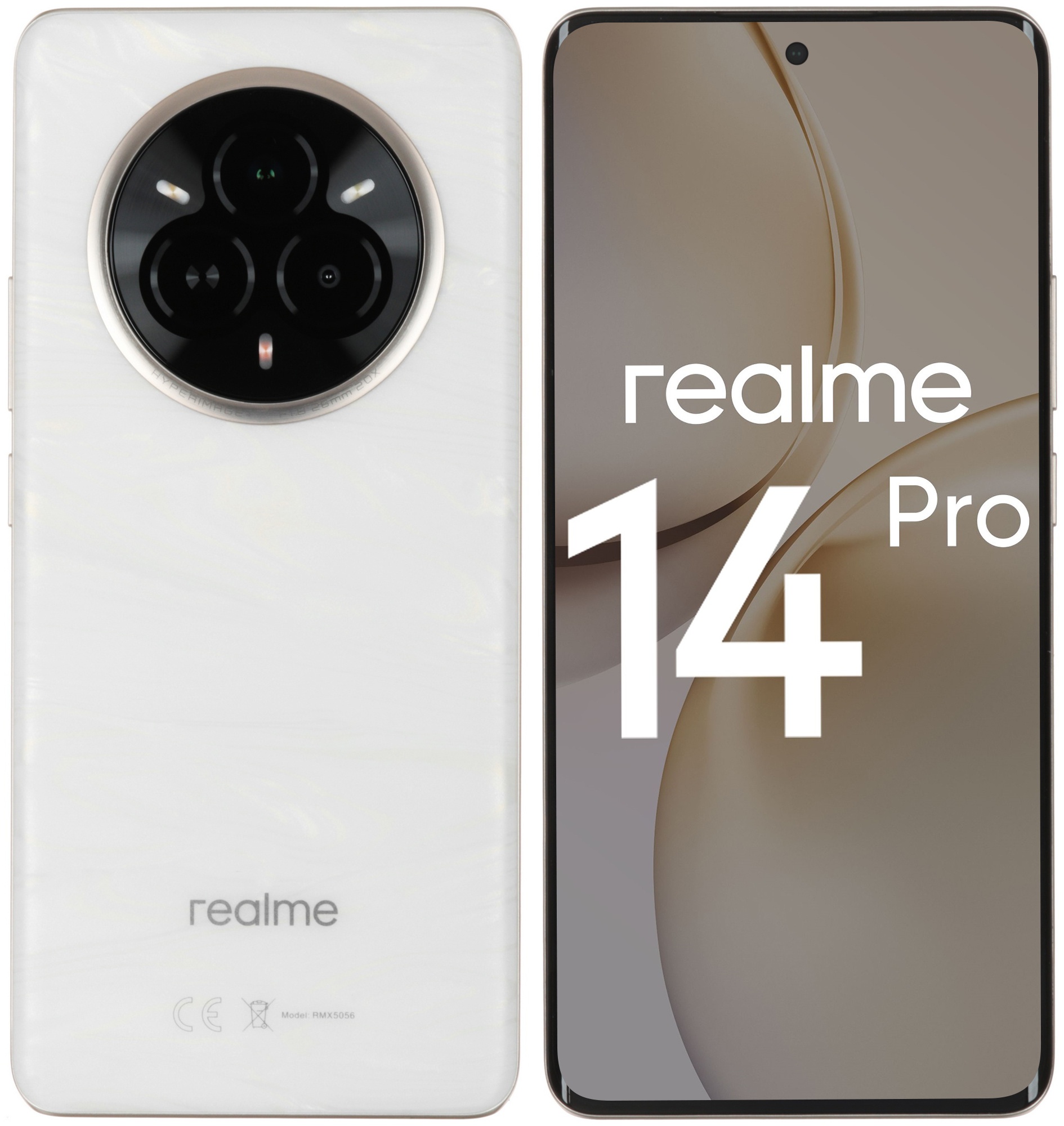 Смартфон Realme 14 Pro 5G, 12/512Gb, белый