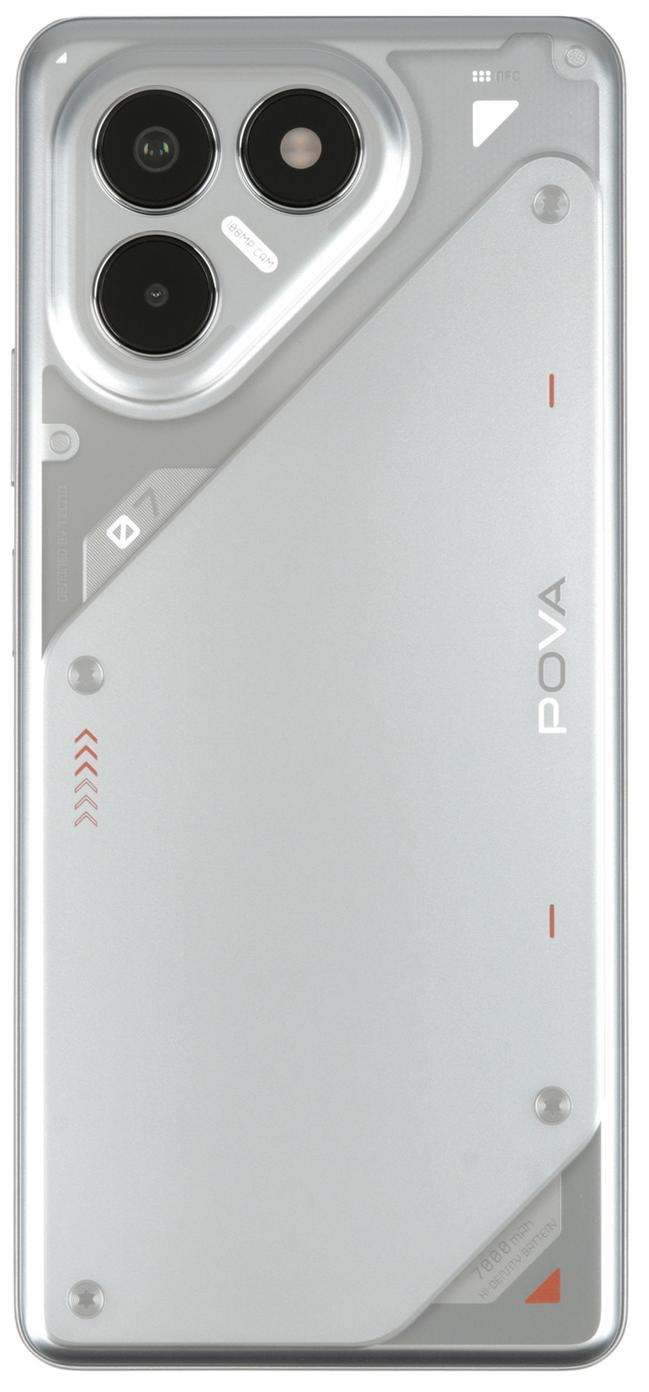 Смартфон Tecno POVA 7 Neo 8/128Gb, серебристый