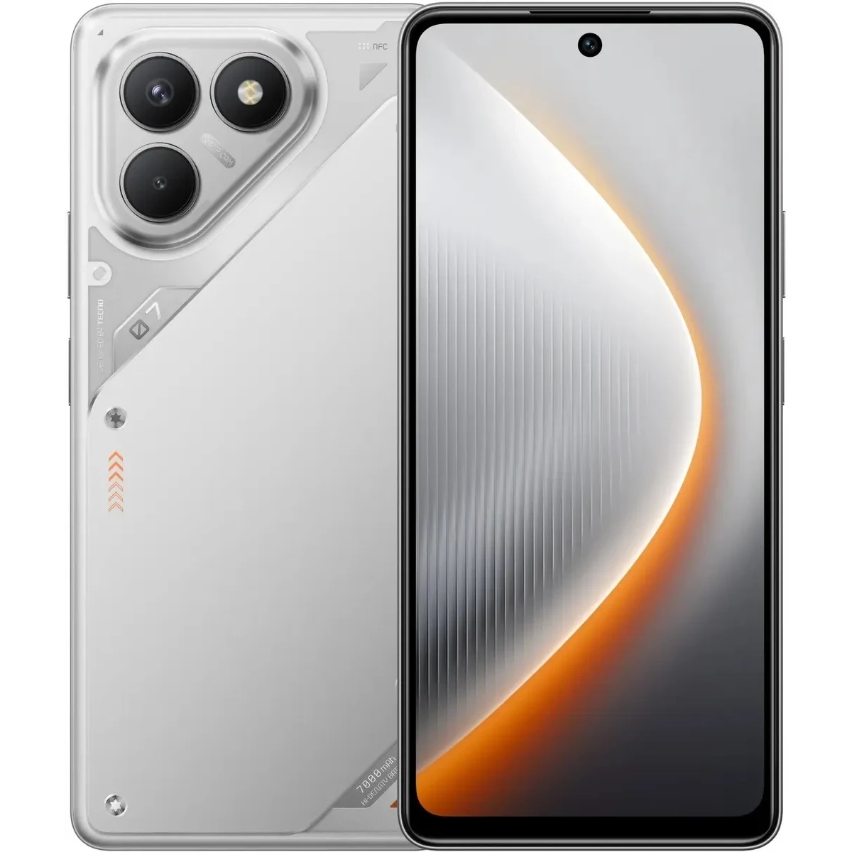 Смартфон Tecno POVA 7 Neo 8/128Gb, серебристый