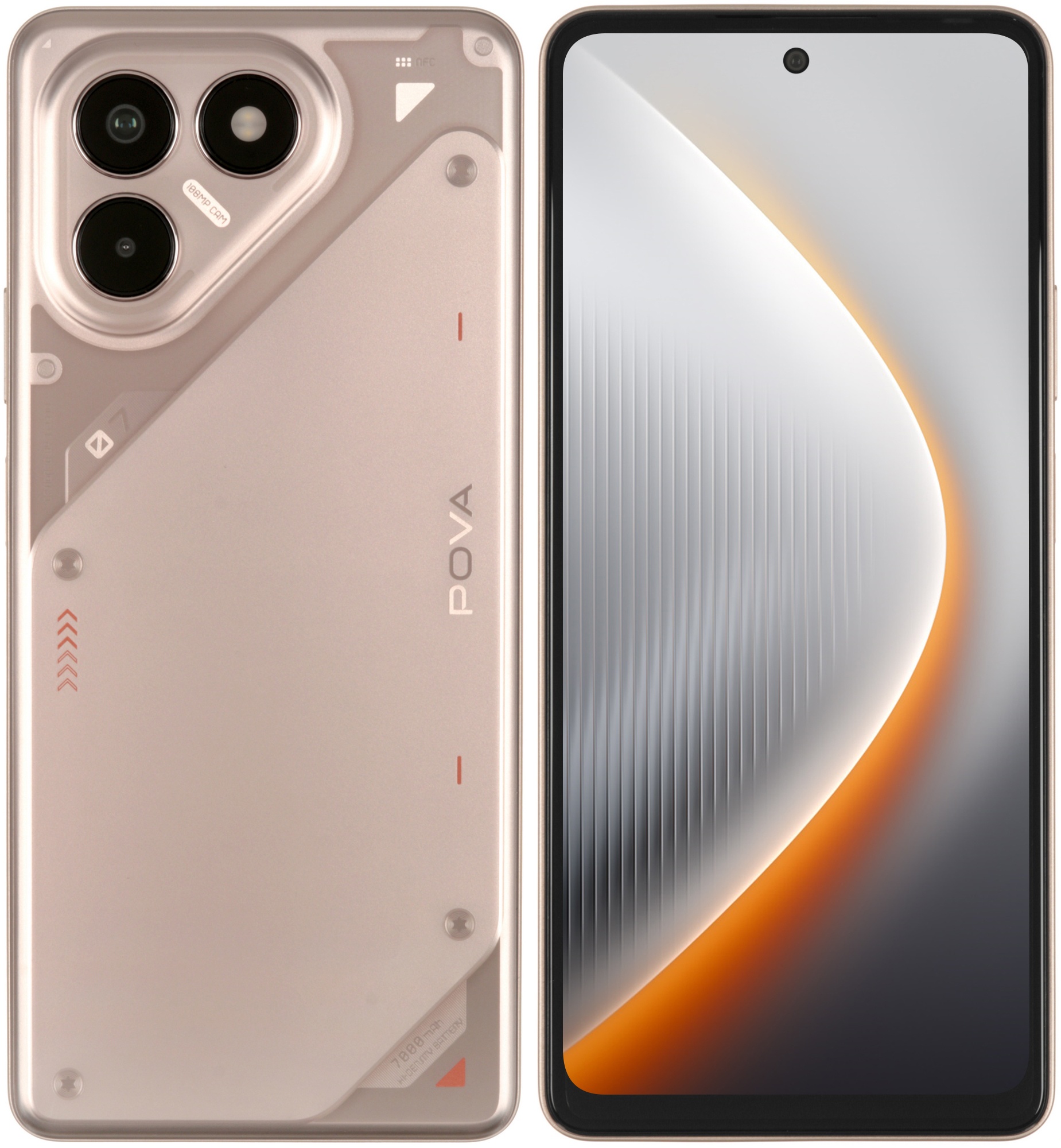 Смартфон Tecno POVA 7 Neo 8/256Gb, коричневый
