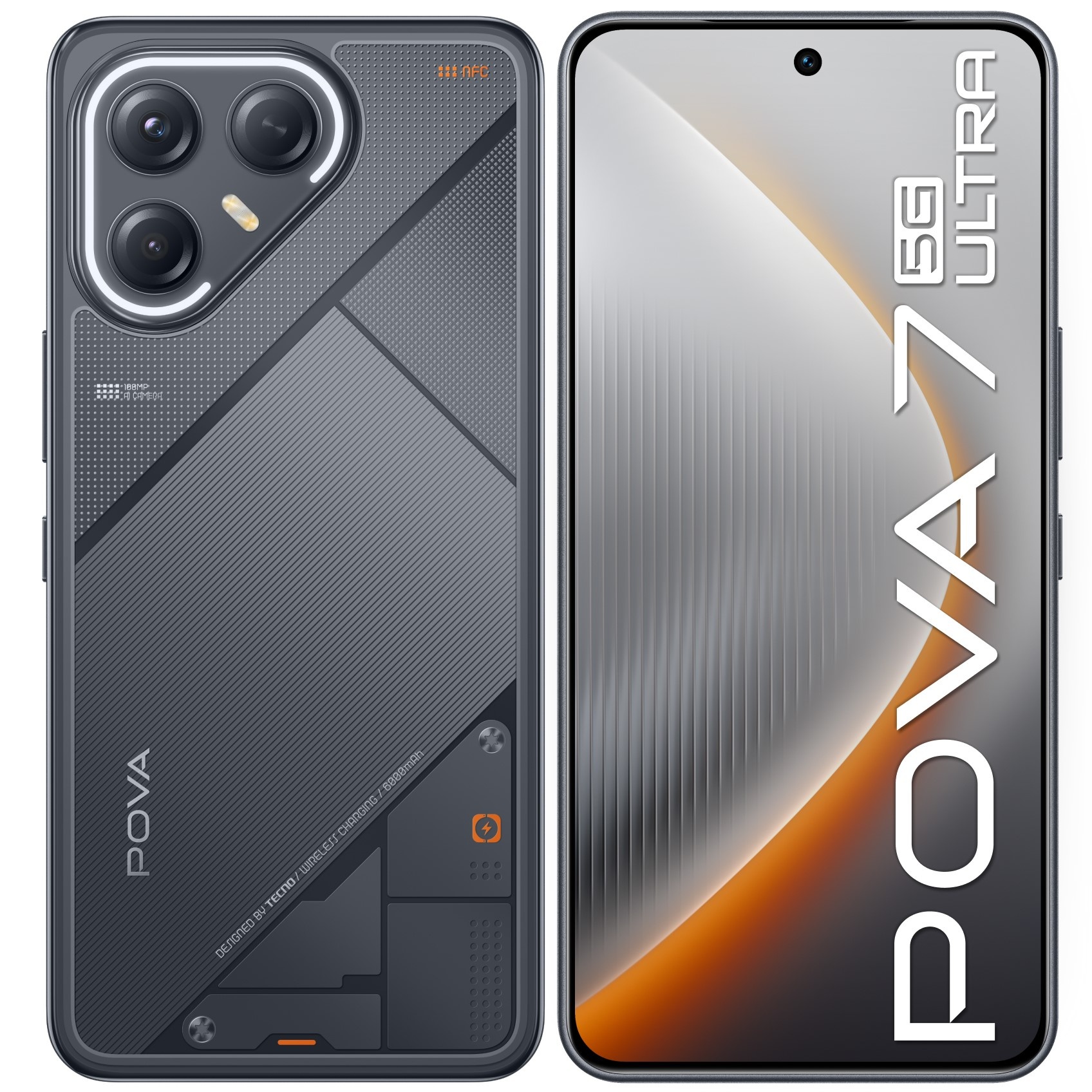 Смартфон Tecno Pova 7 Ultra 5G LJ9, 8/256Gb, черный
