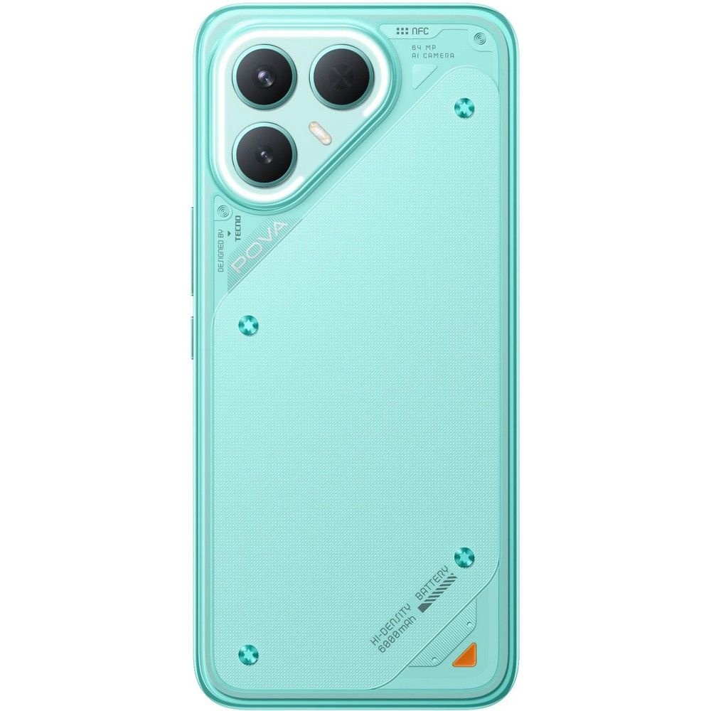Смартфон Tecno Pova 7 Pro 5G 256Gb 8Gb зеленый моноблок 3G 4G 2Sim 6.78" 1224x2720 Android 15 64Mpix