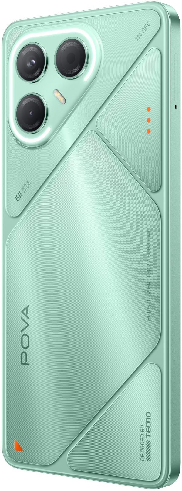 Смартфон Tecno Pova 7 Pro 5G 256Gb 8Gb зеленый моноблок 3G 4G 2Sim 6.78" 1224x2720 Android 15 64Mpix