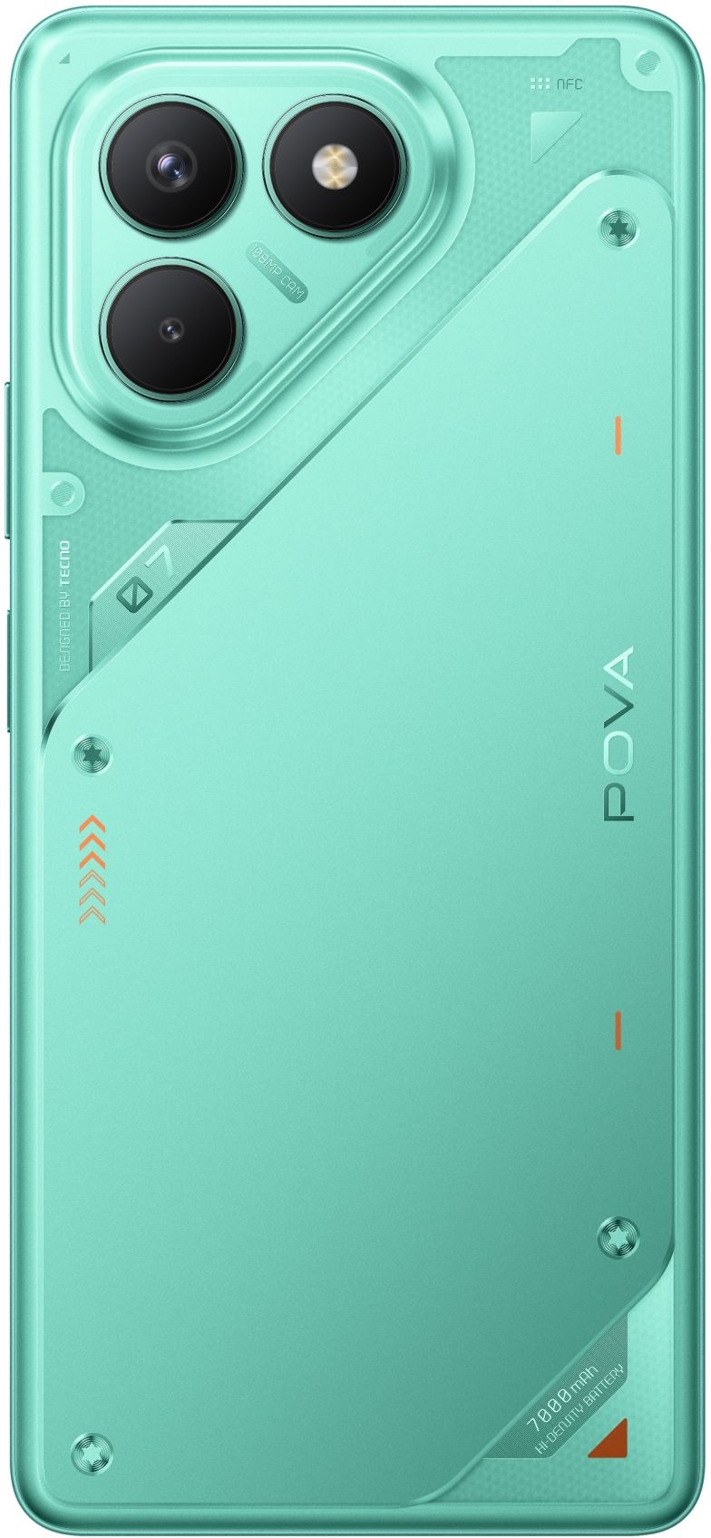 Смартфон Tecno POVA 7 Neo 8/256Gb, бирюзовый