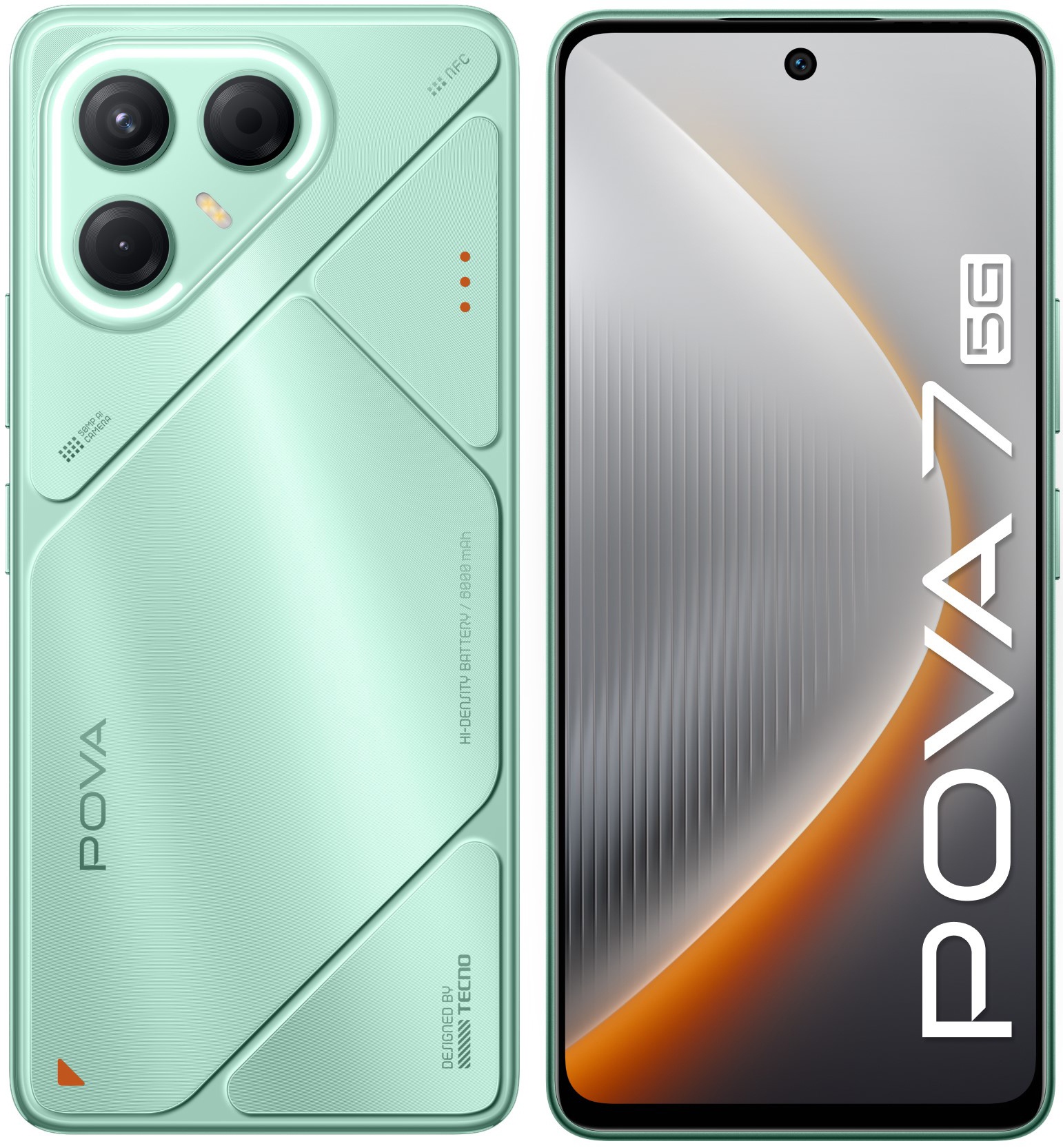 Смартфон Tecno Pova 7 5G LJ7, 8/128Gb, зеленый