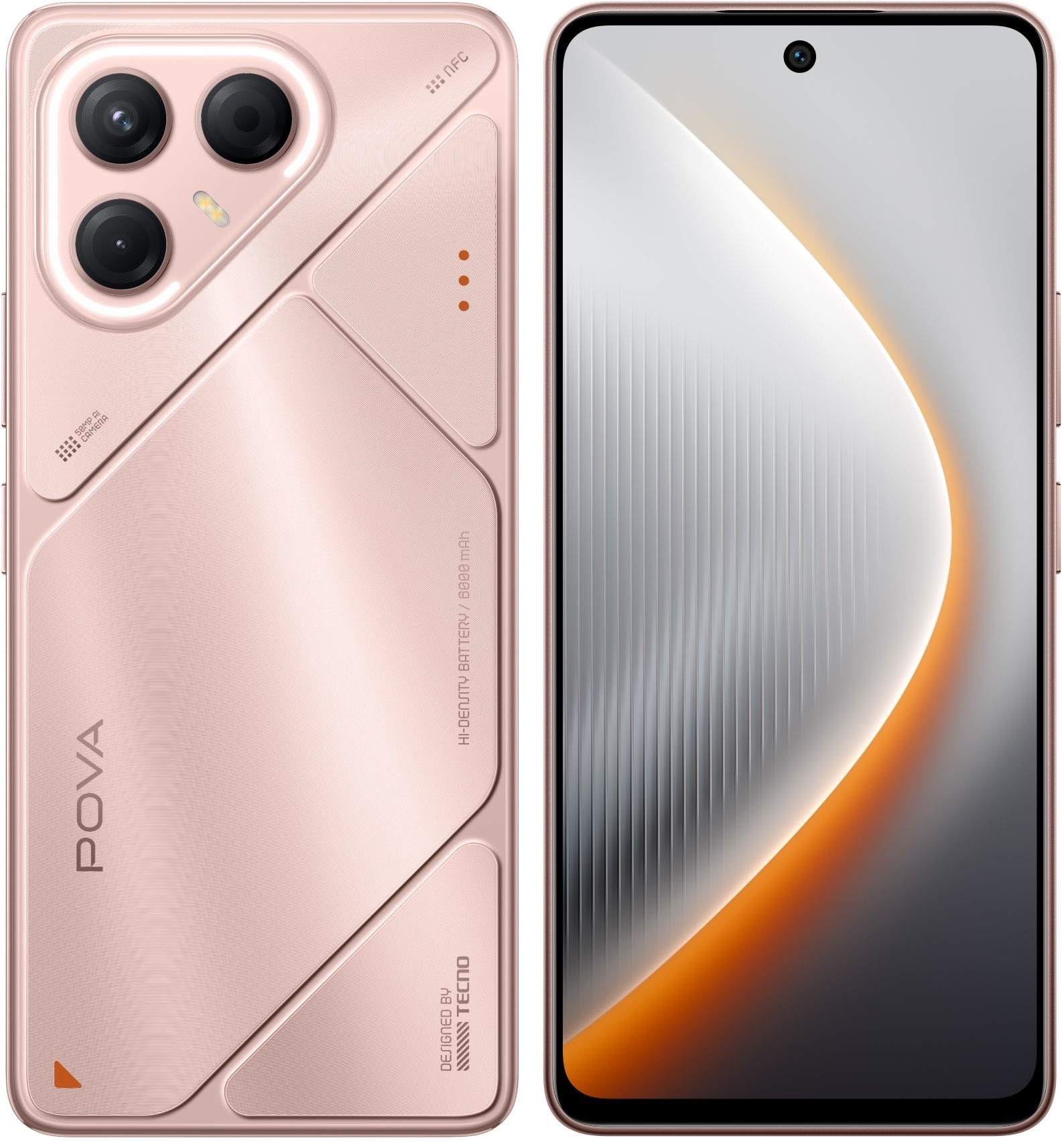 Смартфон Tecno Pova 7 5G LJ7, 8/128Gb, розовый