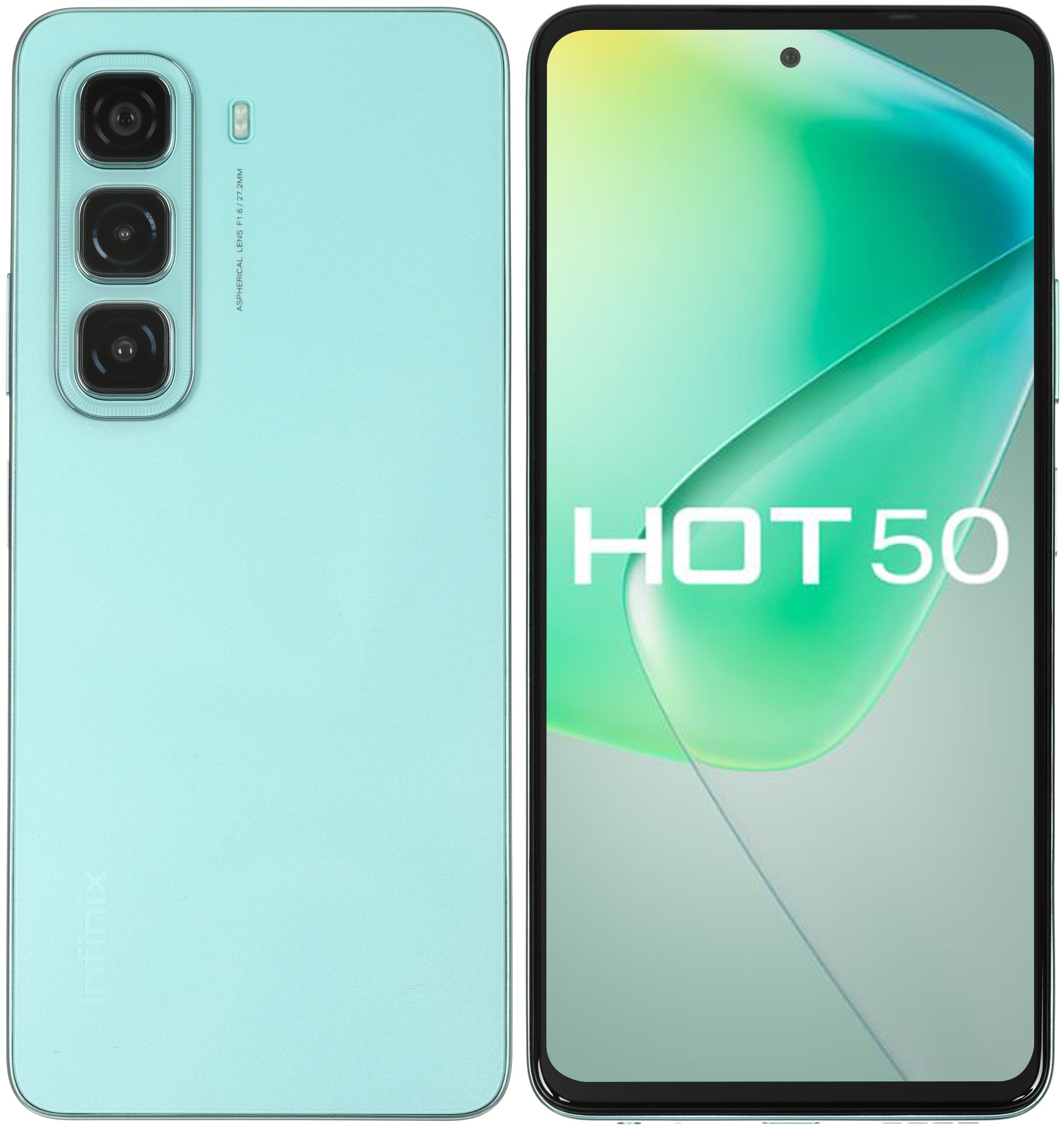 Смартфон Infinix HOT 50, 6/256Gb, зеленый
