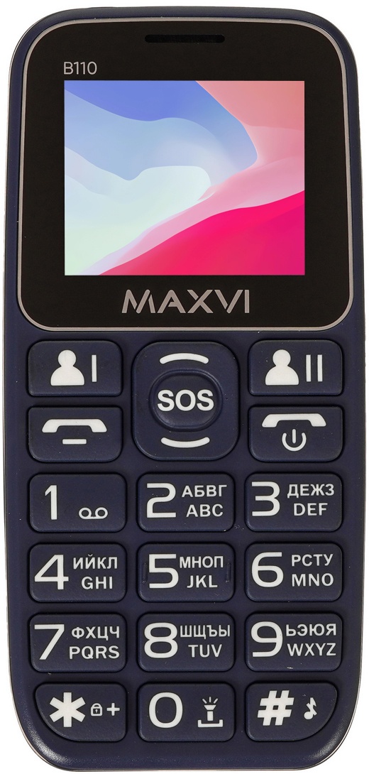 Мобильный телефон Maxvi B110 синий