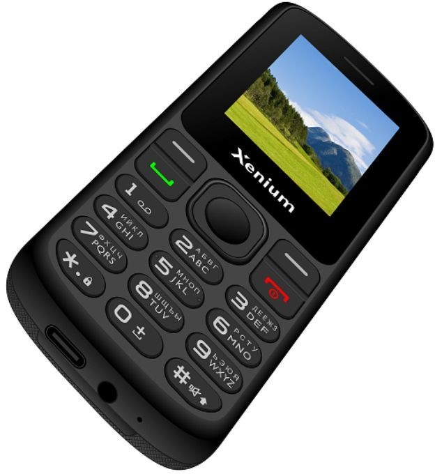Мобильный телефон Xenium X160 черный моноблок 1.77" 128x160 Nucleus GSM900/1800 MP3