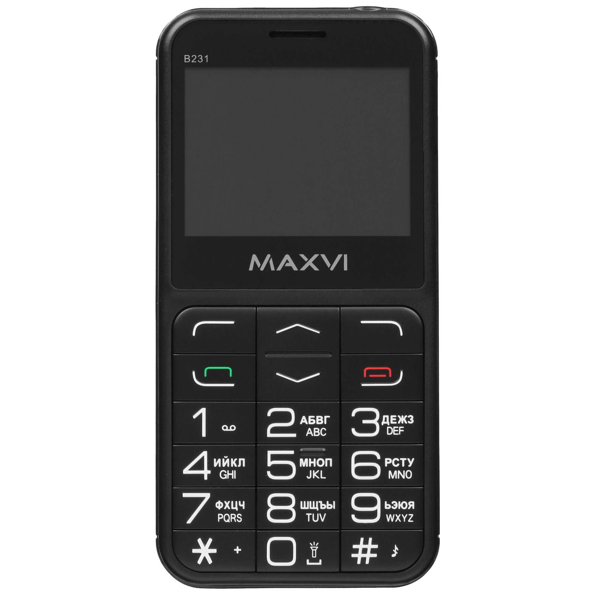 Мобильный телефон Maxvi B231 черный