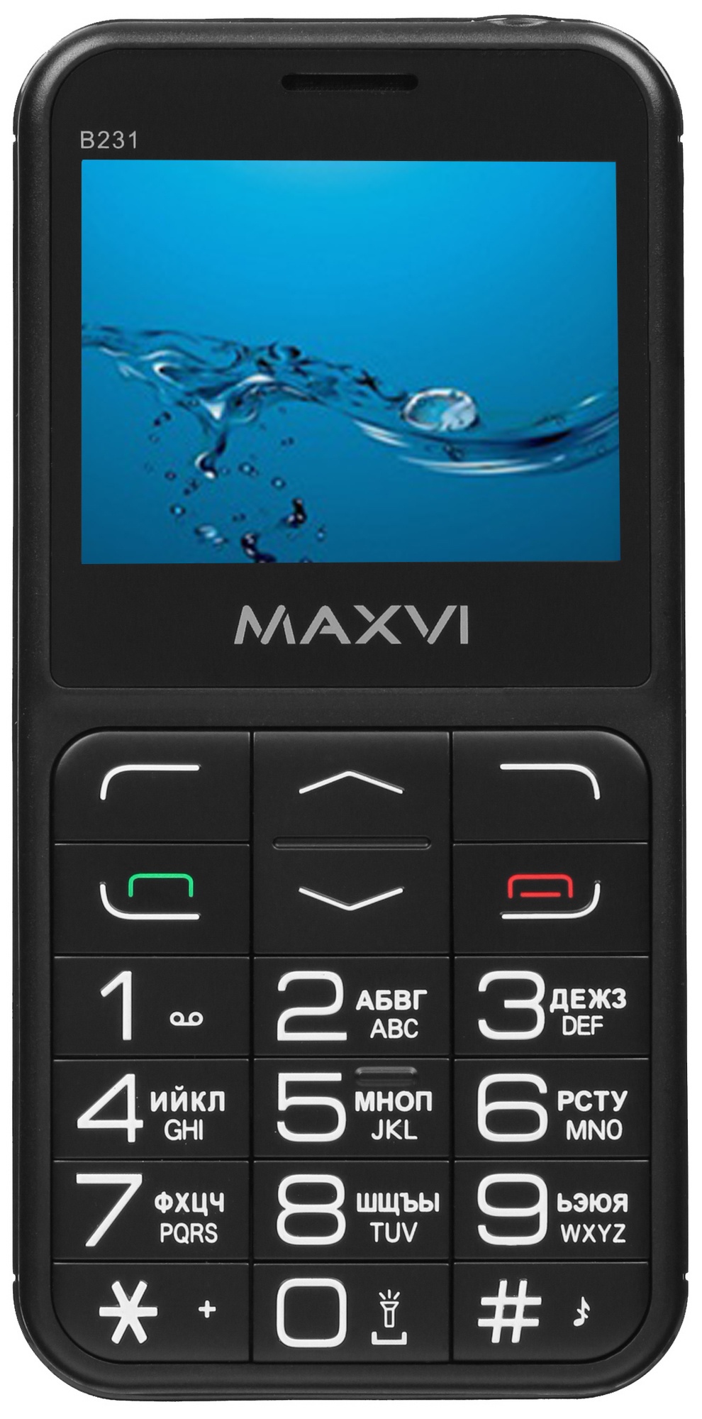 Мобильный телефон Maxvi B231 черный