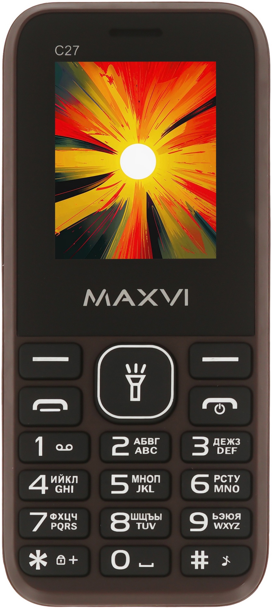 Мобильный телефон Maxvi C27 коричневый