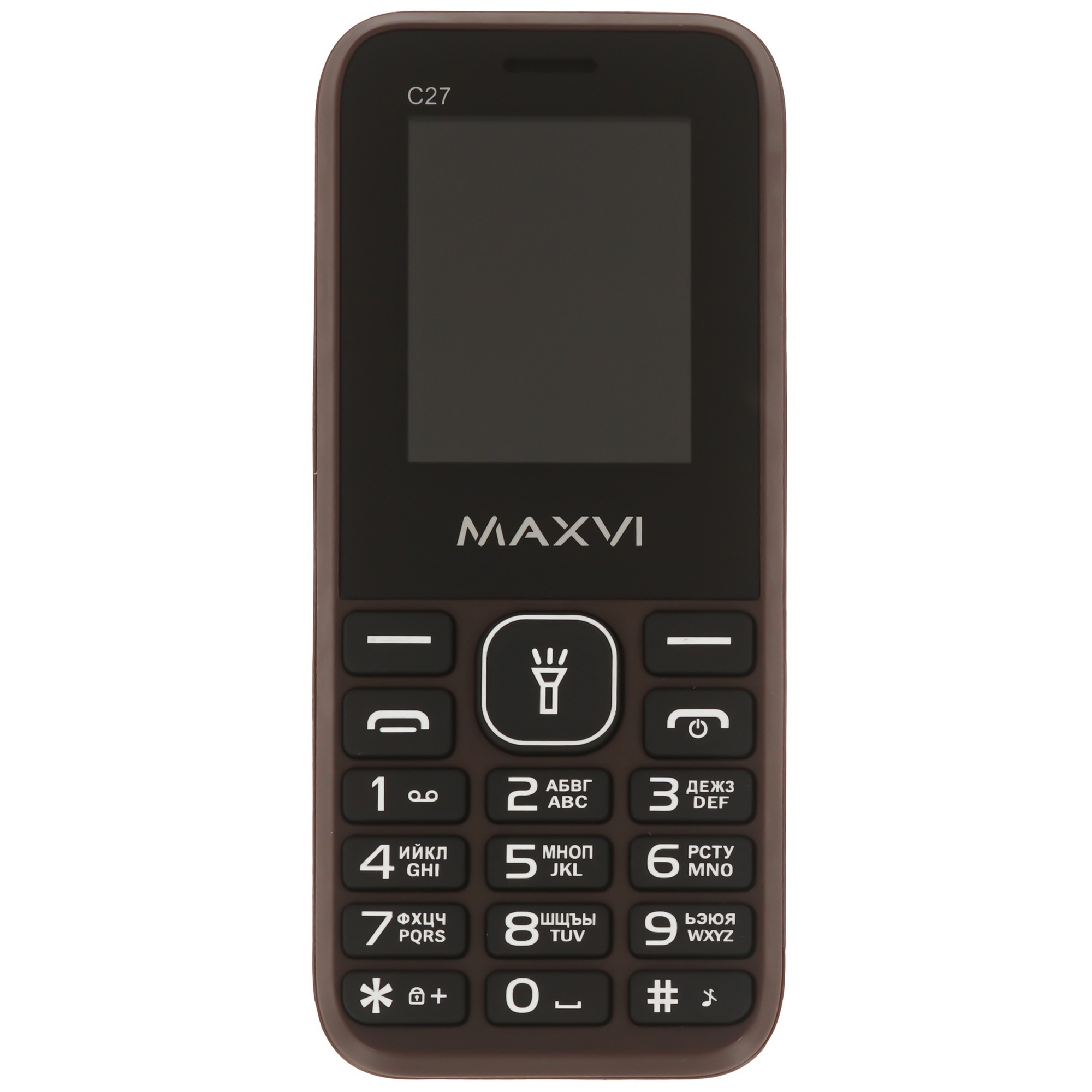Мобильный телефон Maxvi C27 коричневый