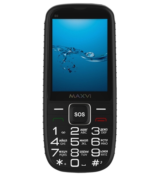 Мобильный телефон Maxvi B9 черный