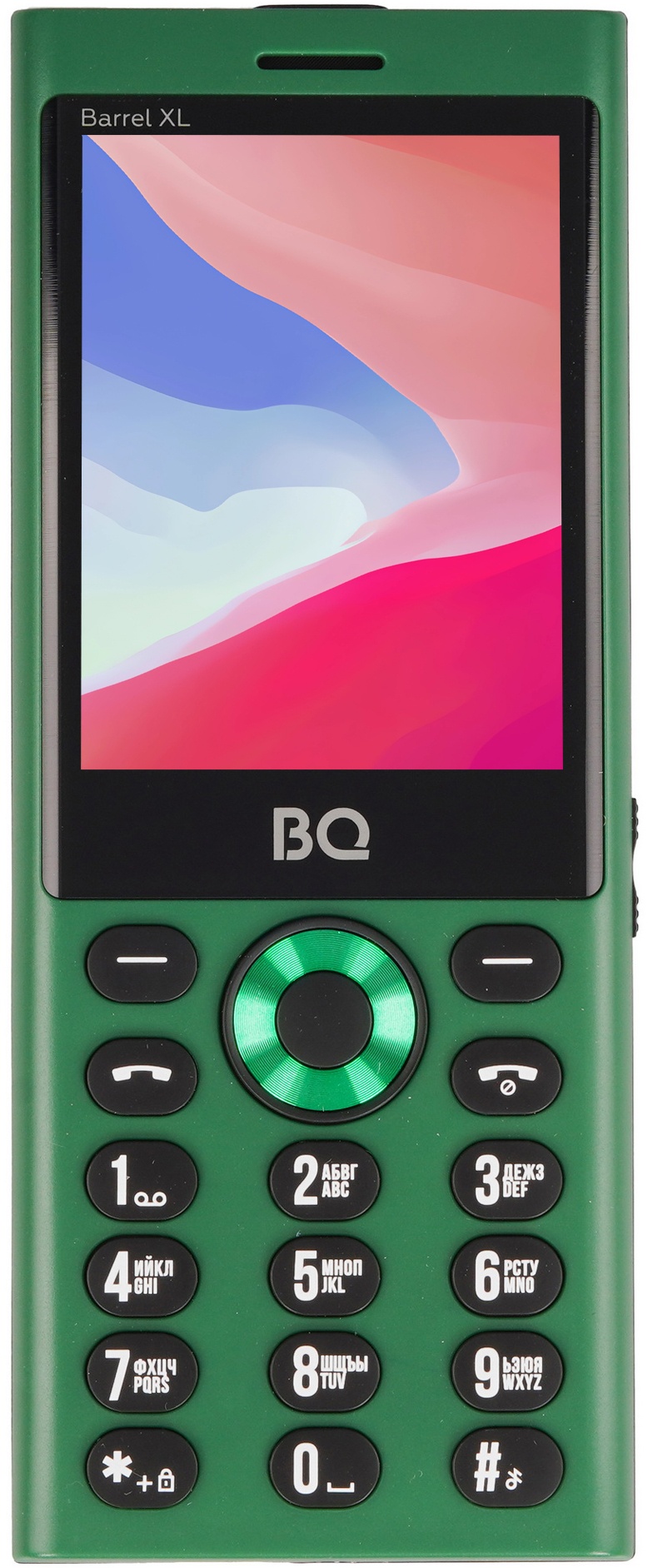 Мобильный телефон BQ 2832 Barrel XL зеленый/черный