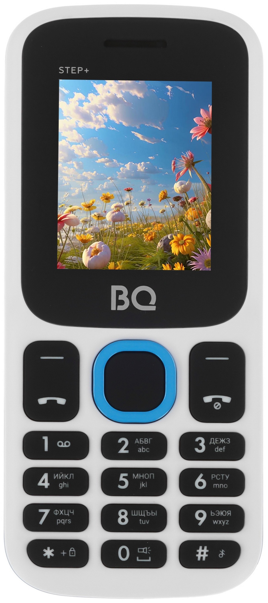Мобильный телефон BQ 1848 Step+ белый/синий