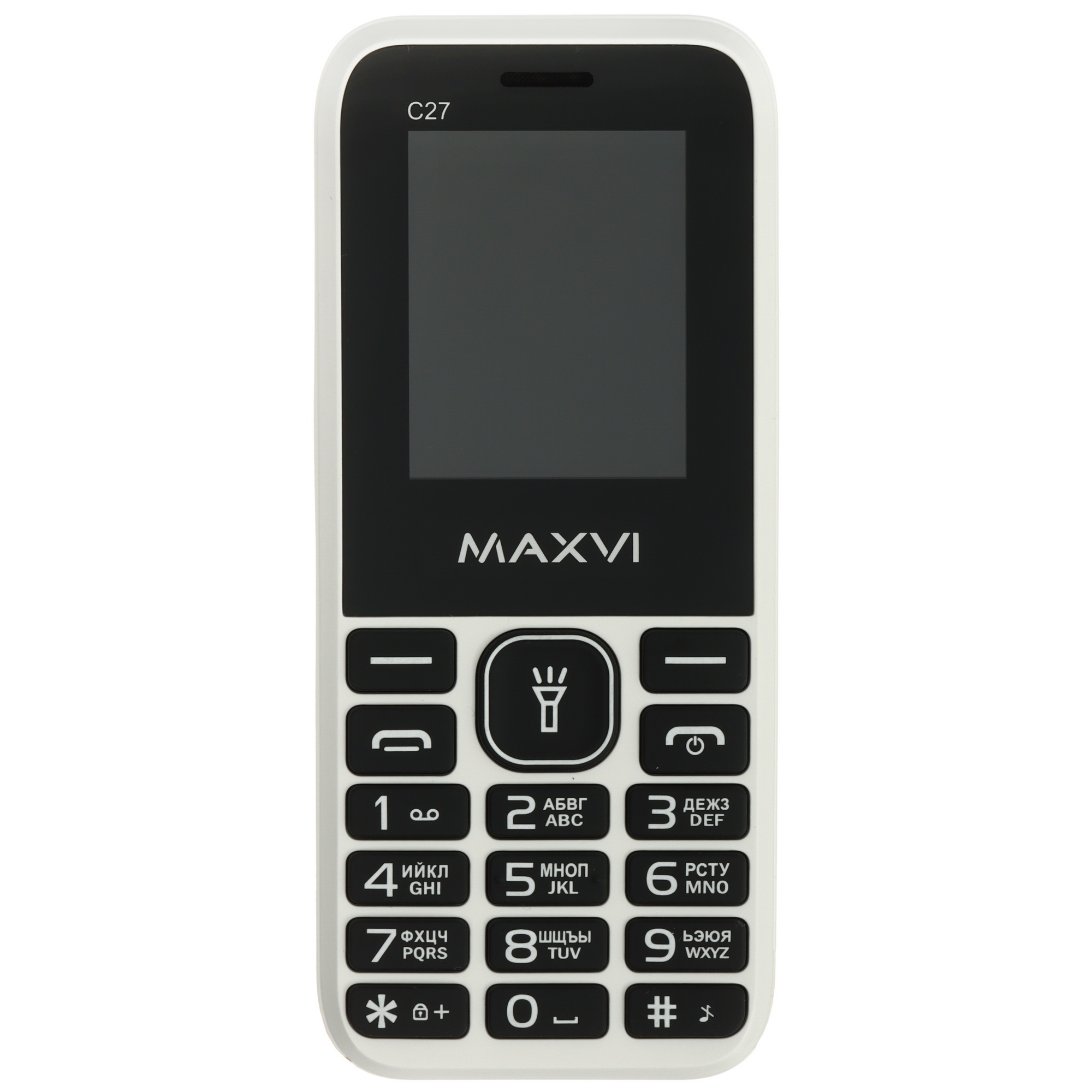 Мобильный телефон Maxvi C27 белый