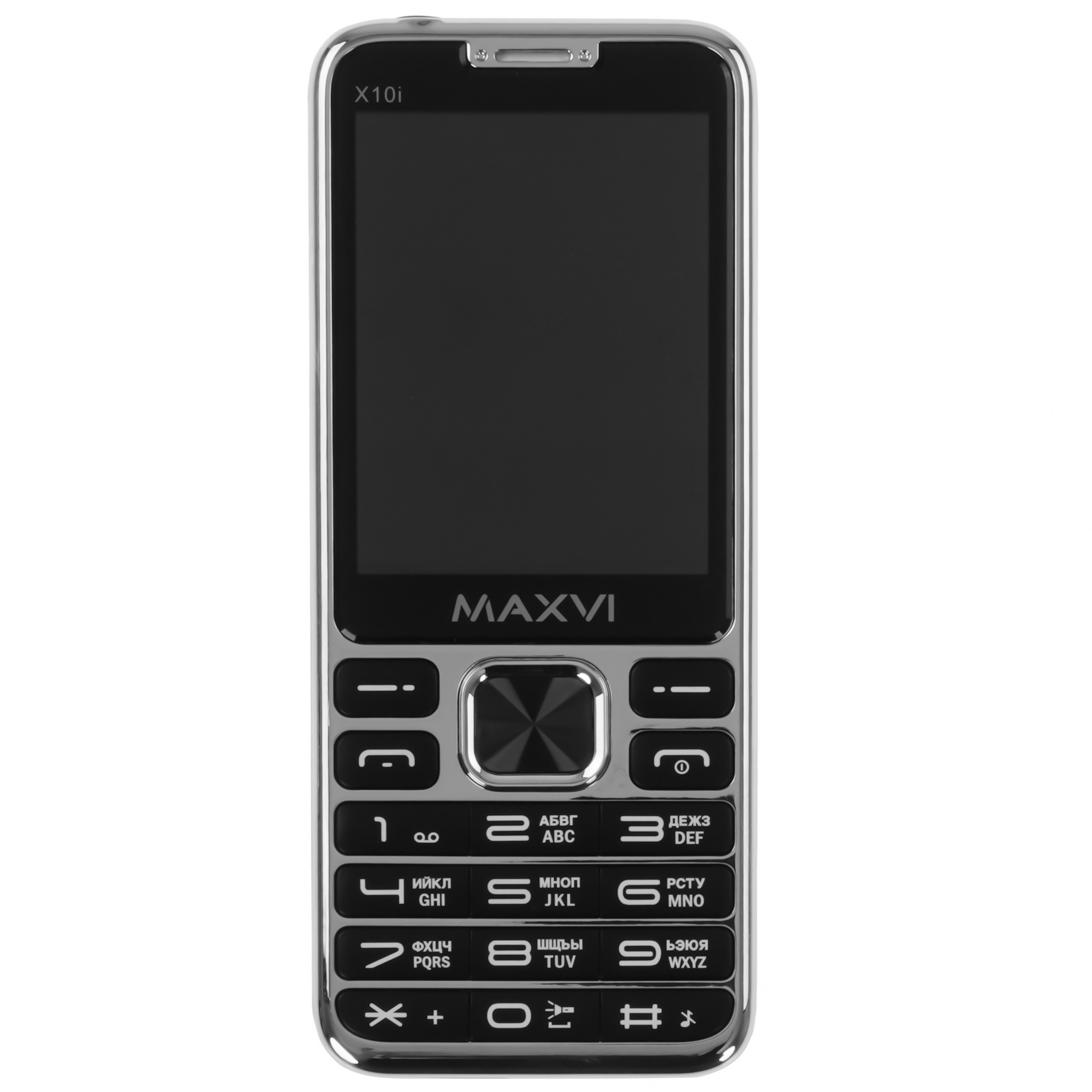 Мобильный телефон Maxvi X10i серебристый металлик