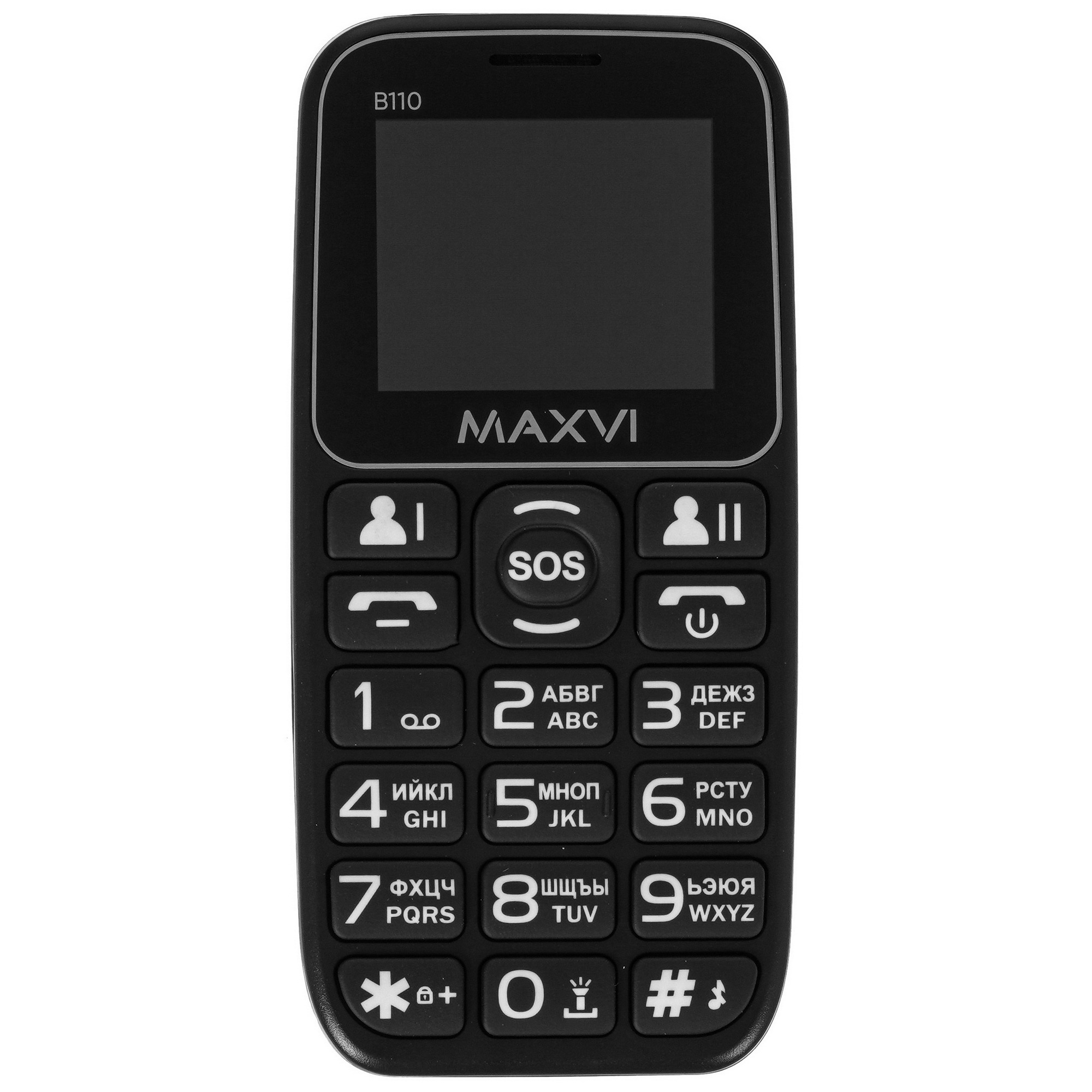 Мобильный телефон Maxvi B110 черный
