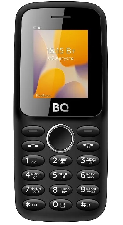 Мобильный телефон BQ 1800L One черный UNISOC SC T107