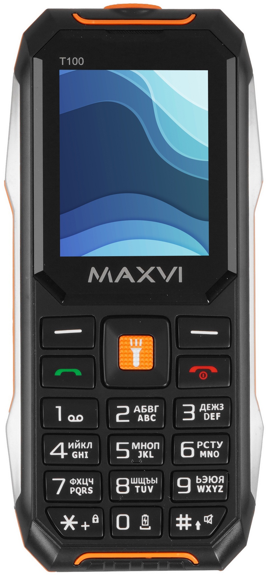Мобильный телефон Maxvi T100 оранжевый