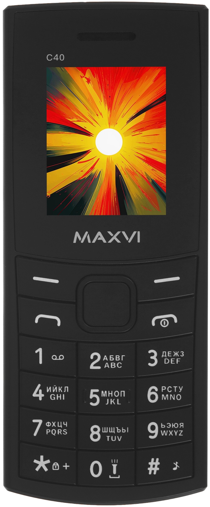 Мобильный телефон Maxvi C40 черный