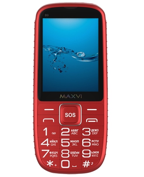 Мобильный телефон Maxvi B9 красный