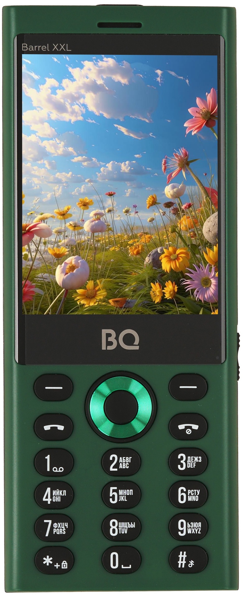 Мобильный телефон BQ 3598 Barrel XXL зеленый/черный SC6531E