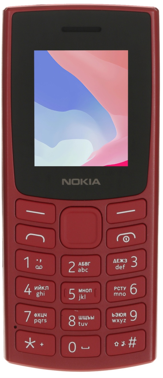 Мобильный телефон Nokia 106 TA-1564 DS EAC 4/4Mb красный