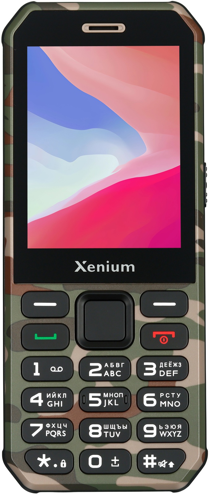 Мобильный телефон Xenium X300 зеленый камуфляж