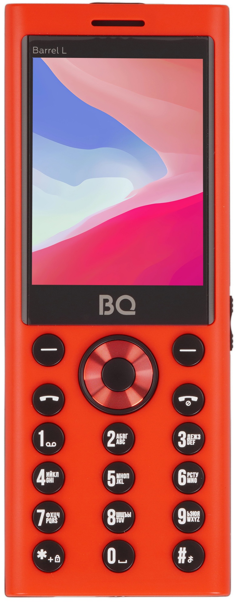 Мобильный телефон BQ 2458 Barrel L красный/черный