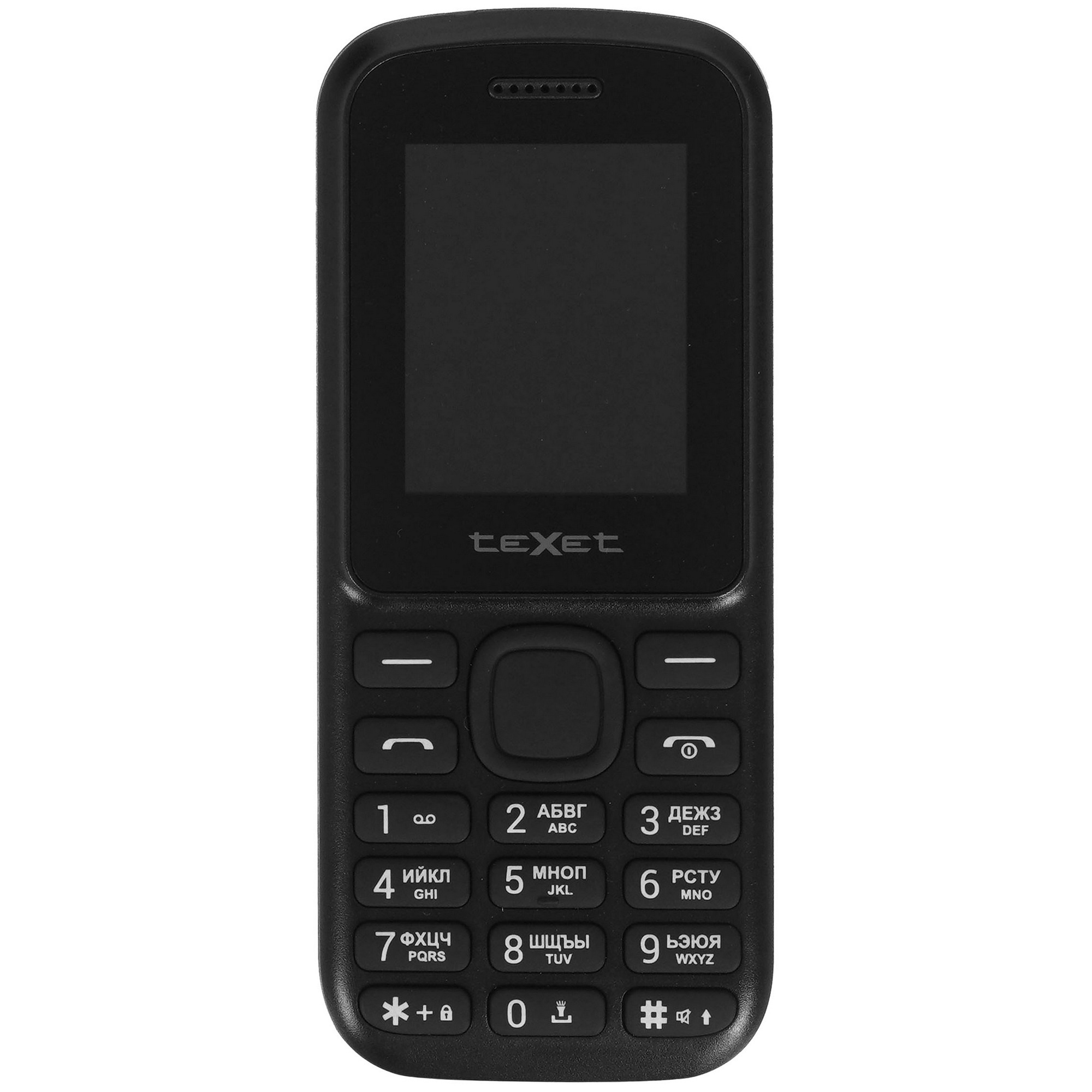 Мобильный телефон Texet TM-130 черный-красный