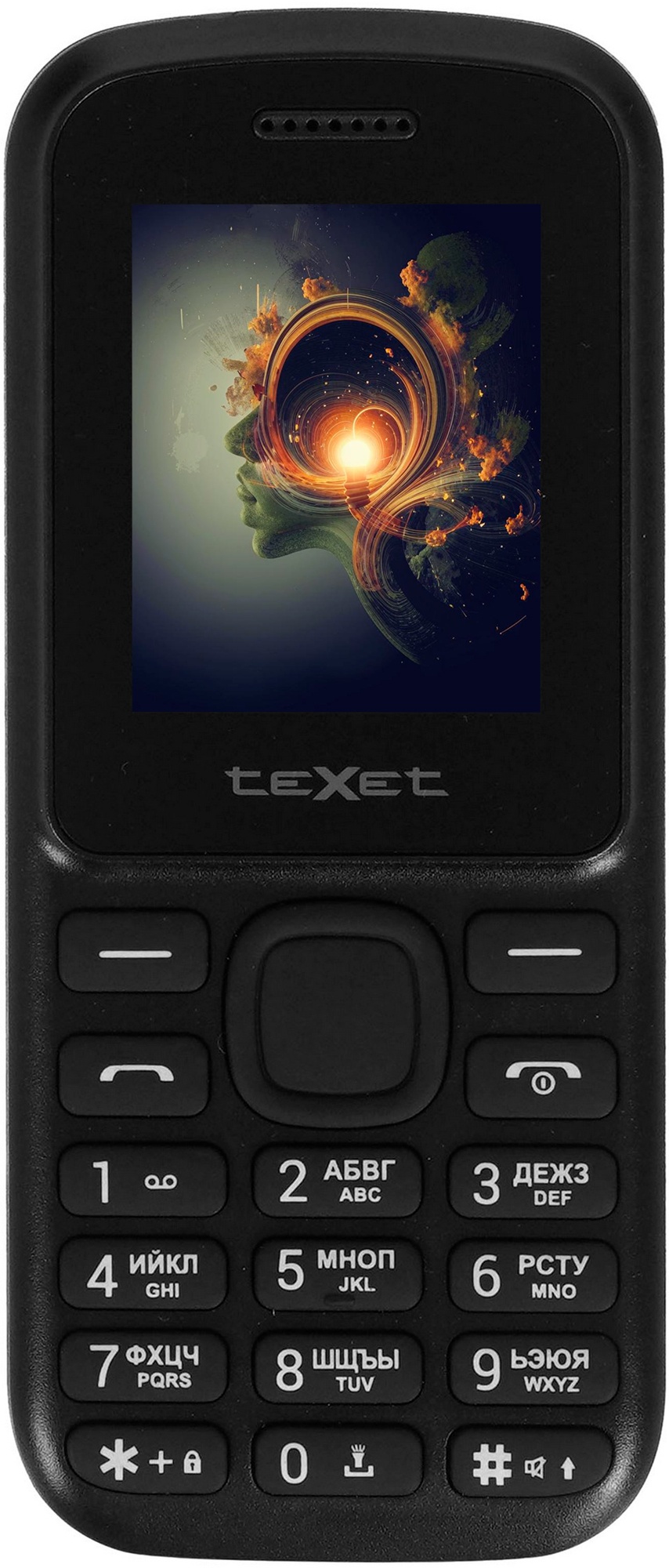 Мобильный телефон Texet TM-130 черный-красный