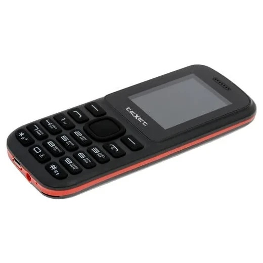 Мобильный телефон Texet TM-130 черный-красный