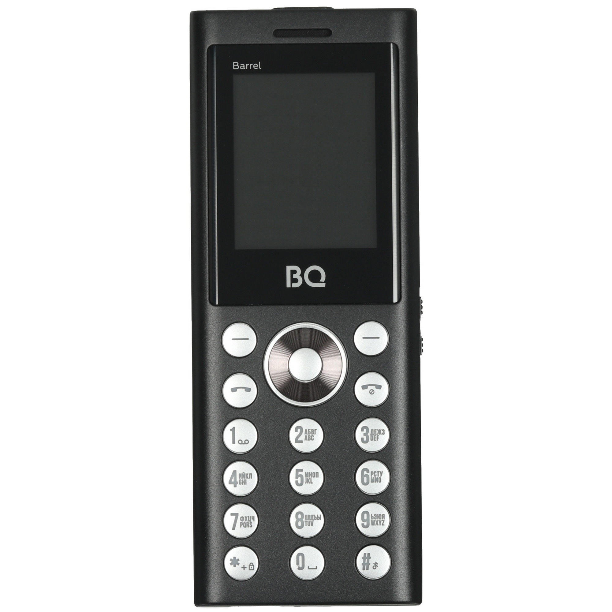 Мобильный телефон BQ 1858 Barrel Black+Silver. SC6531E