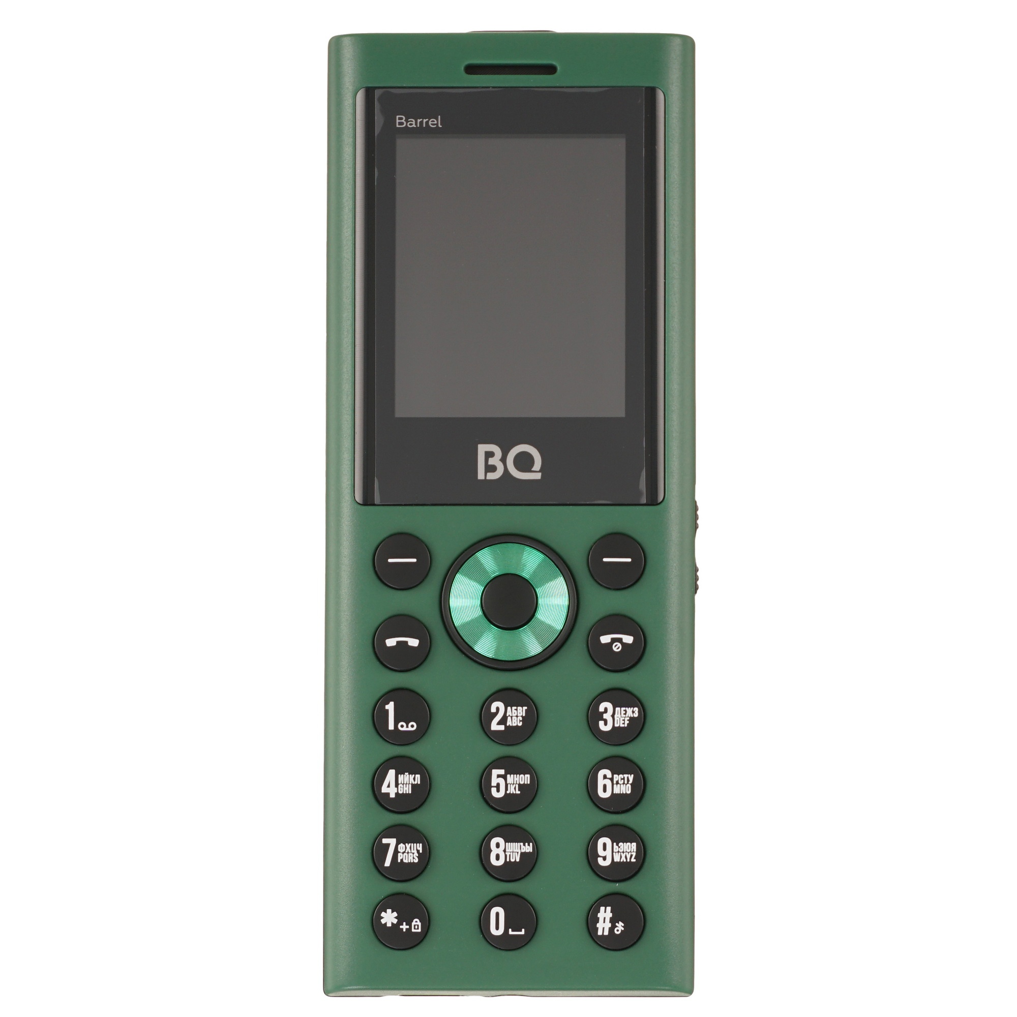 Мобильный телефон BQ 1858 Barrel Green+Black. SC6531E
