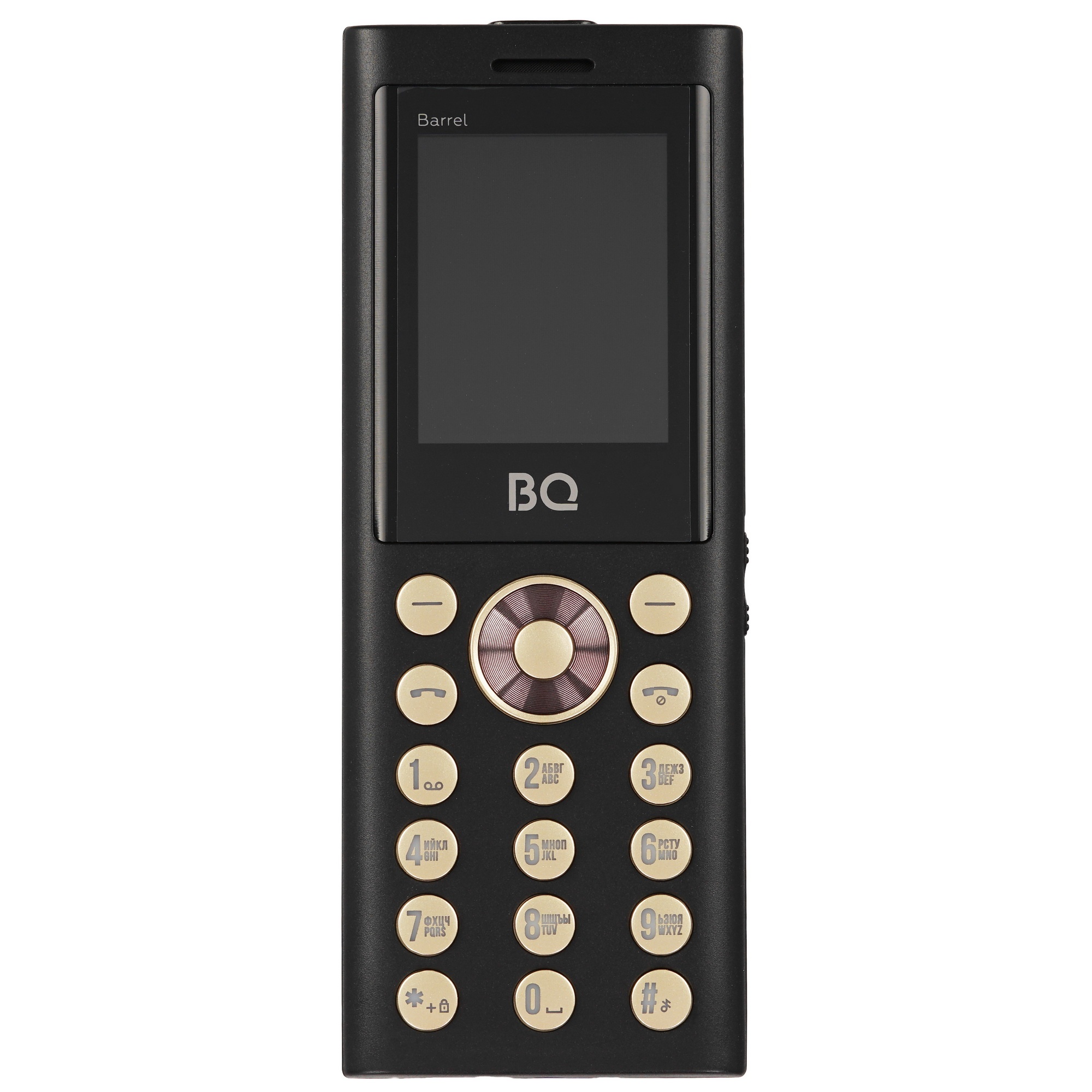 Мобильный телефон BQ 1858 Barrel Black+Gold. SC6531E