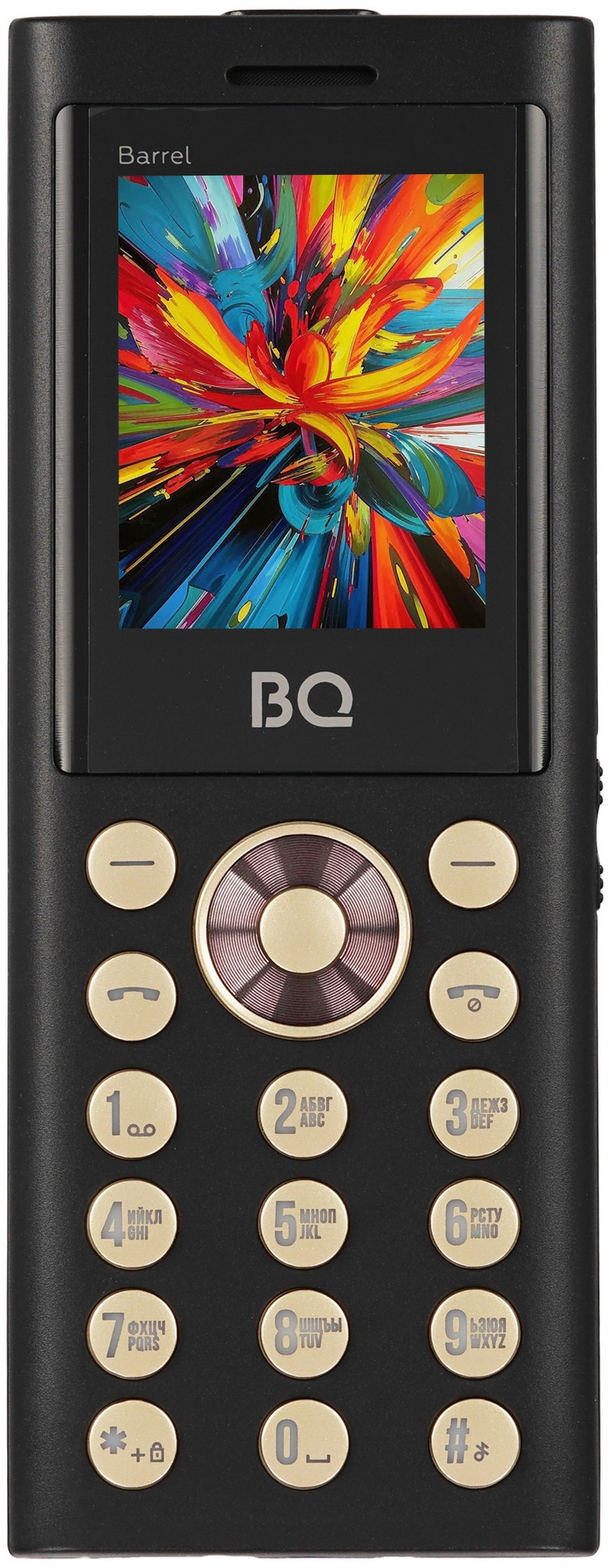 Мобильный телефон BQ 1858 Barrel Black+Gold. SC6531E