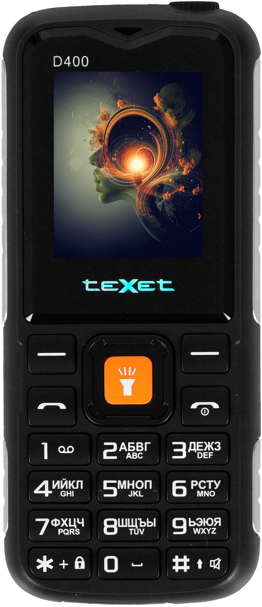Мобильный телефон teXet TM-D400  черный