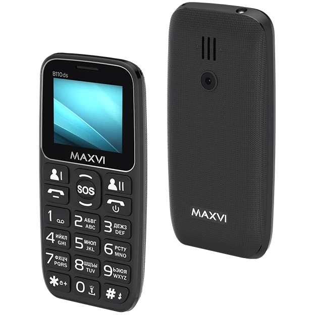 Мобильный телефон Maxvi B110ds черный