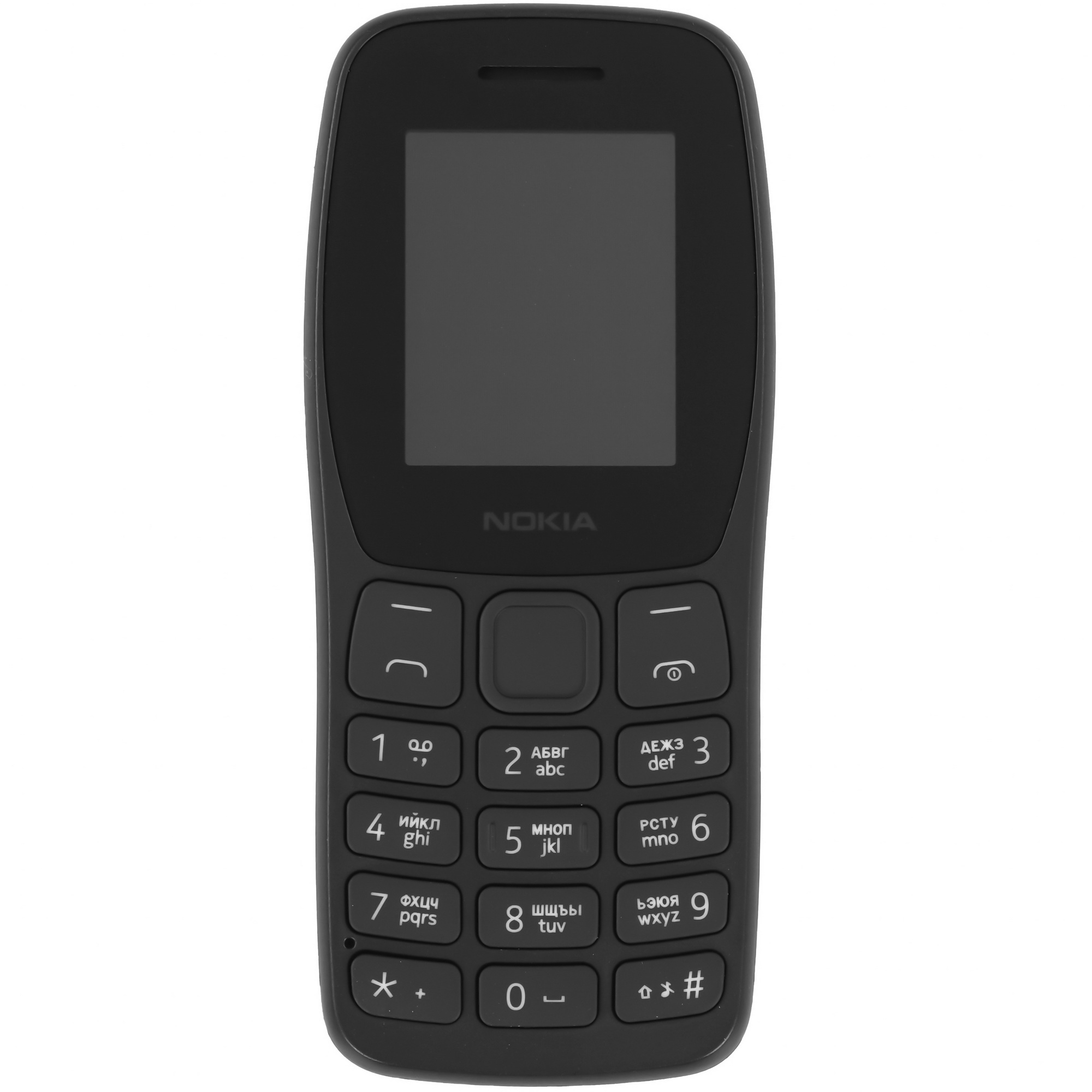 Мобильный телефон Nokia 105 TA-1416 DS EAC CHARCOAL No Charger (SP01Z07Z1829Y) 4/4Mb, черный