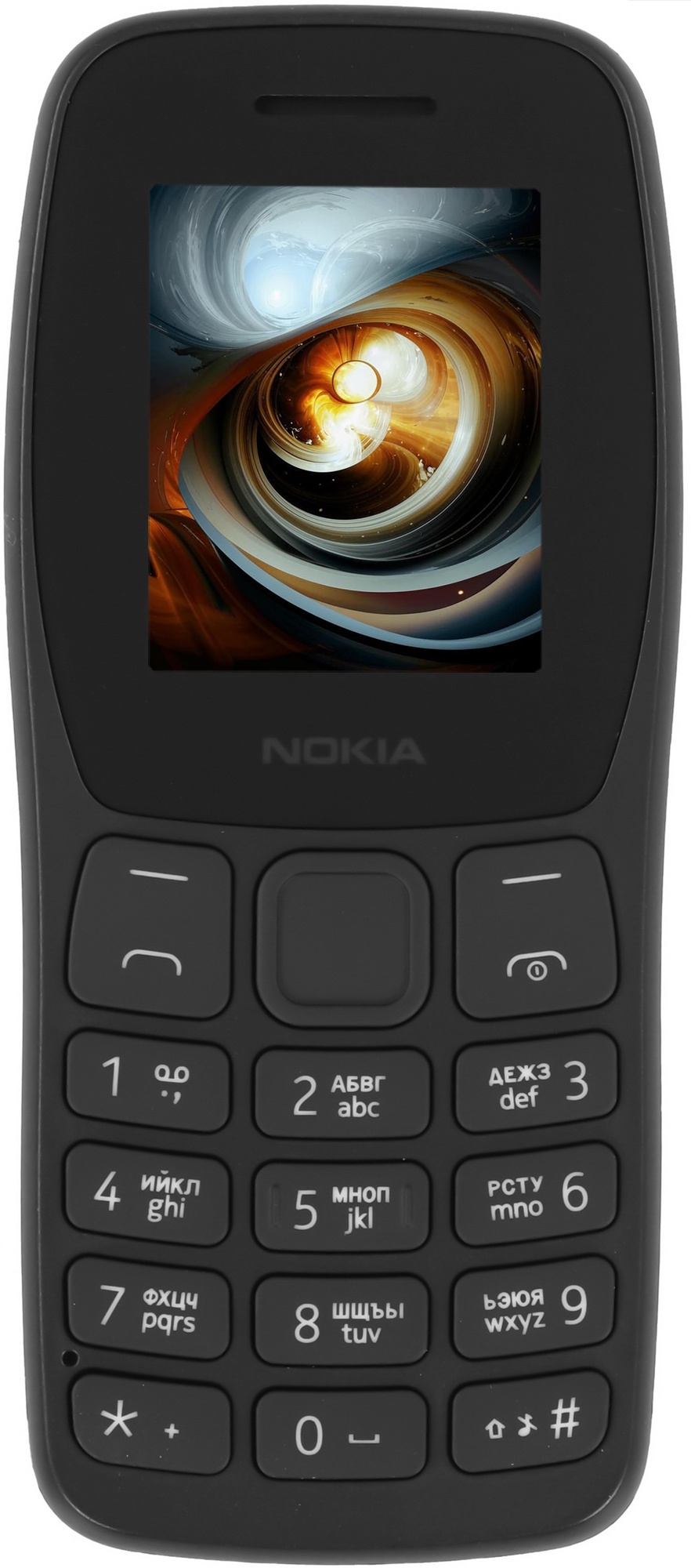 Мобильный телефон Nokia 105 TA-1416 DS EAC CHARCOAL No Charger (SP01Z07Z1829Y) 4/4Mb, черный